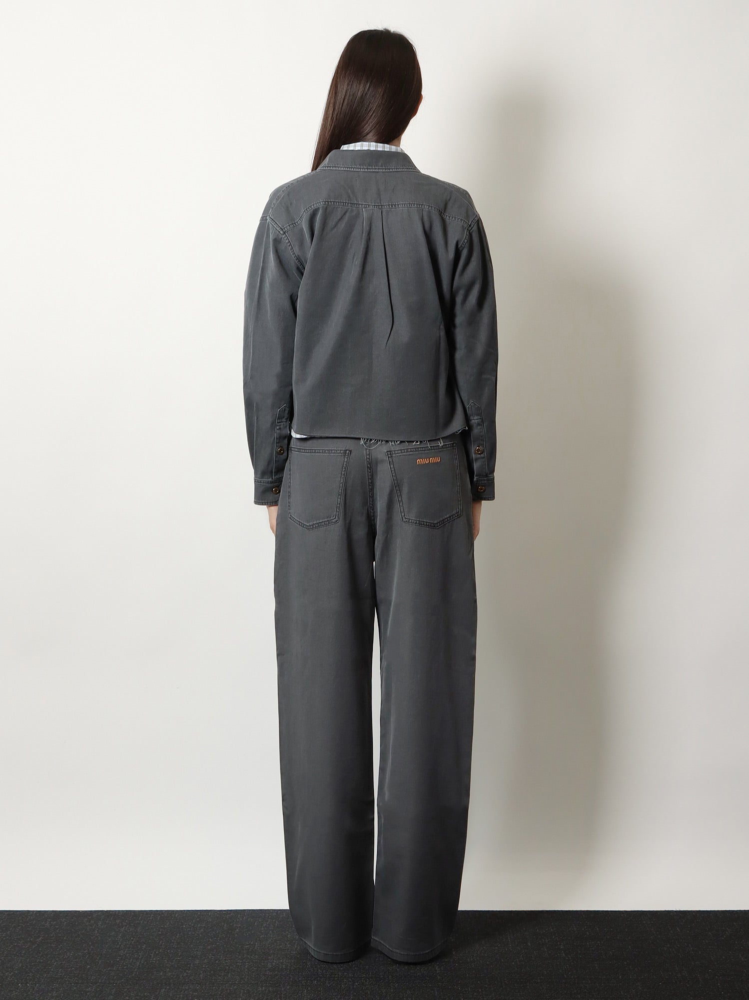 Miu Miu Grey Light Denim Shirt