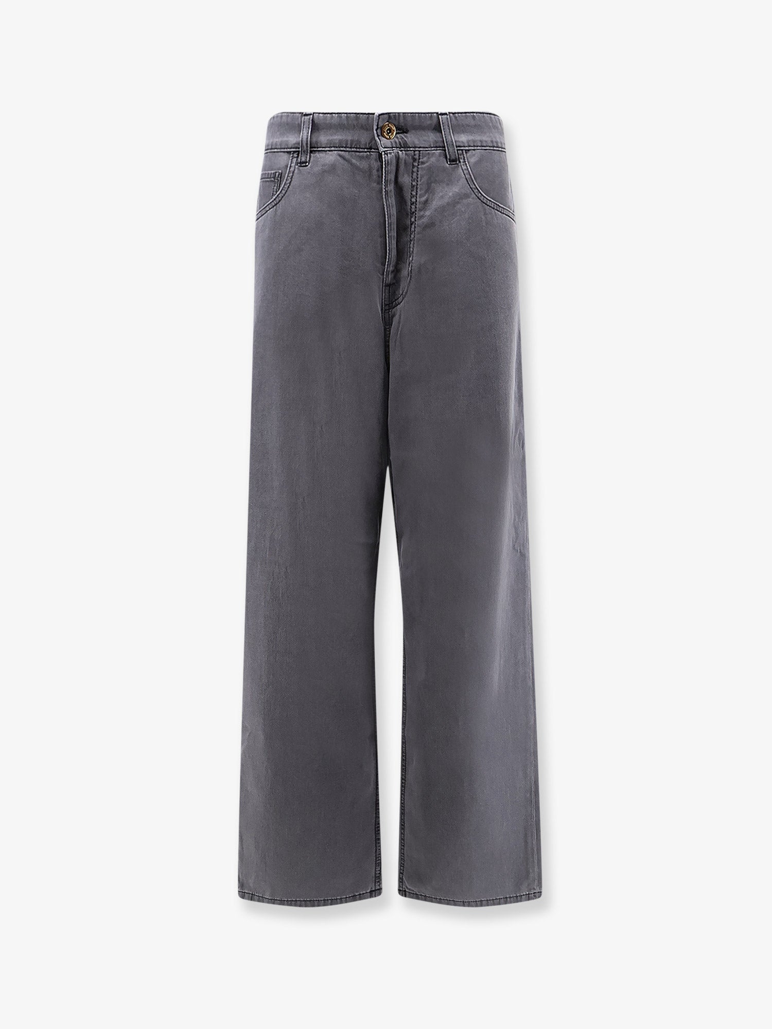 Miu Miu Grey Light Denim Trousers