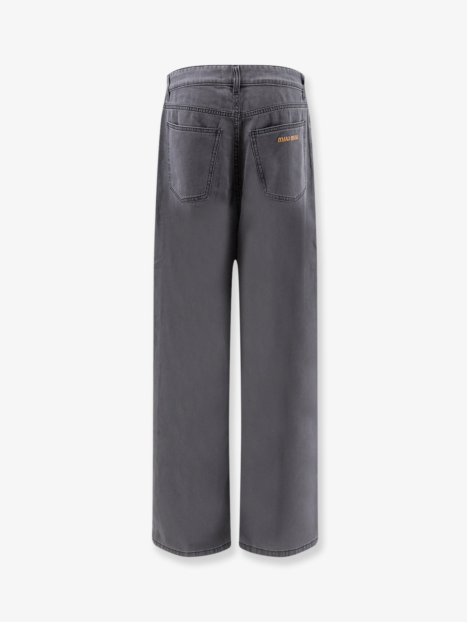Miu Miu Grey Light Denim Trousers