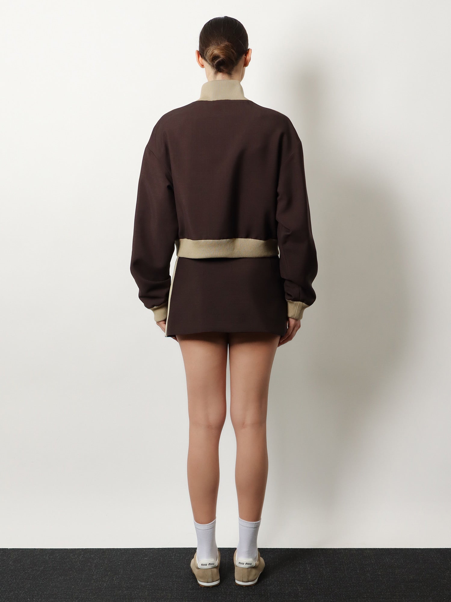 Miu Miu Mohair And Virgin Wool Mini Skirt