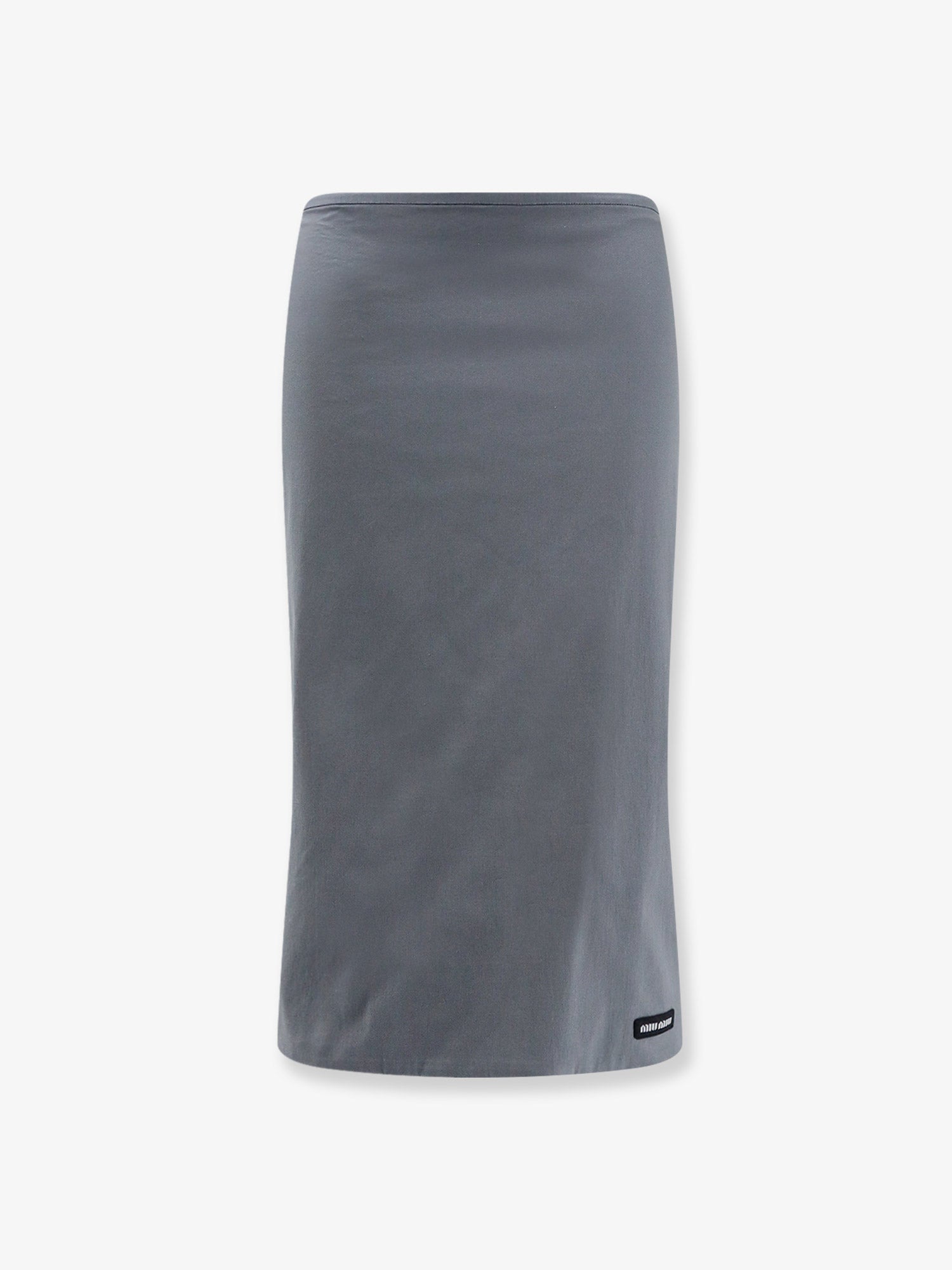 Miu Miu Cotton Blend Midi Skirt