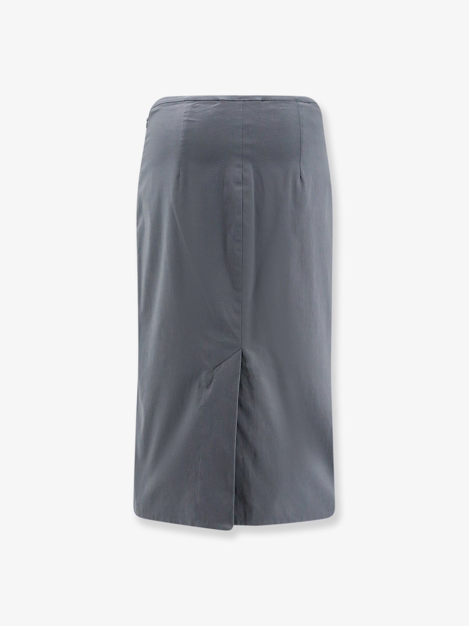 Miu Miu Cotton Blend Midi Skirt