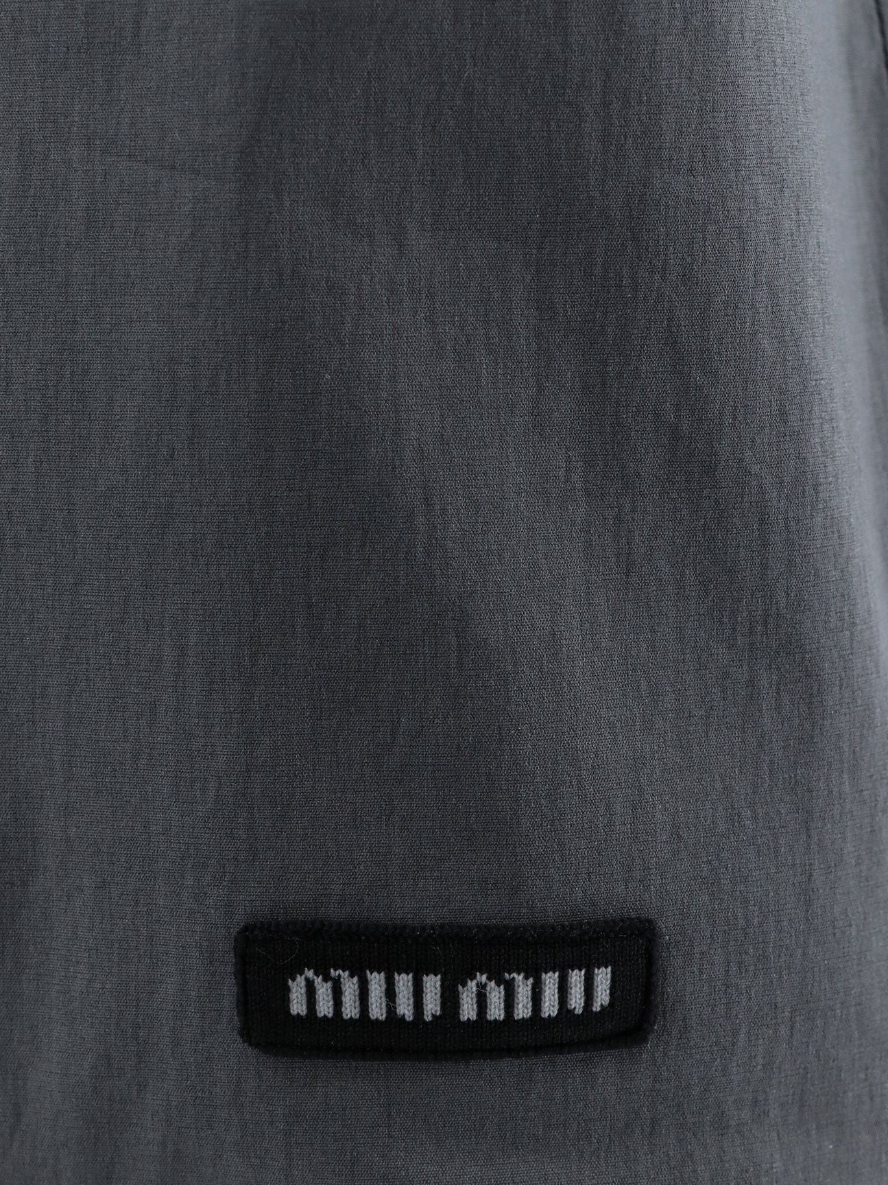 Miu Miu Cotton Blend Midi Skirt