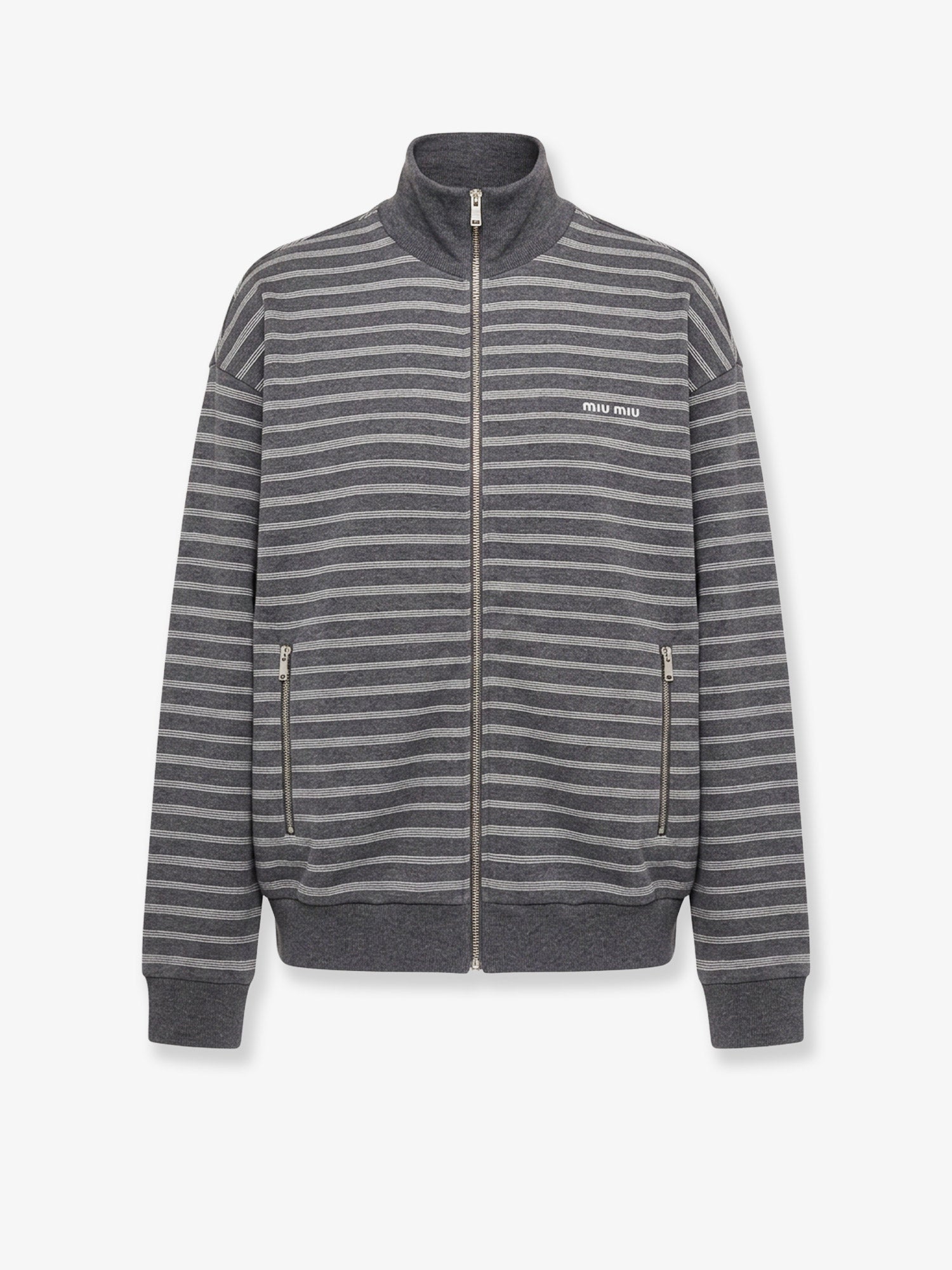 Miu Miu Striped Cotton Sweatshirt
