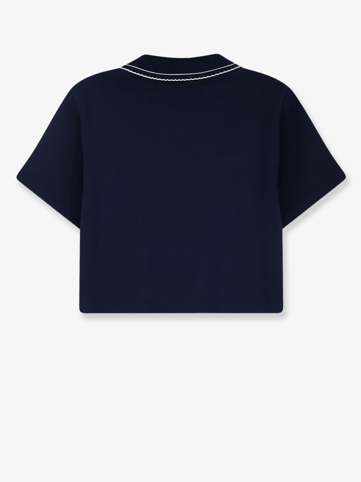 Miu Miu Cotton Sweatshirt With Logo Embroidery