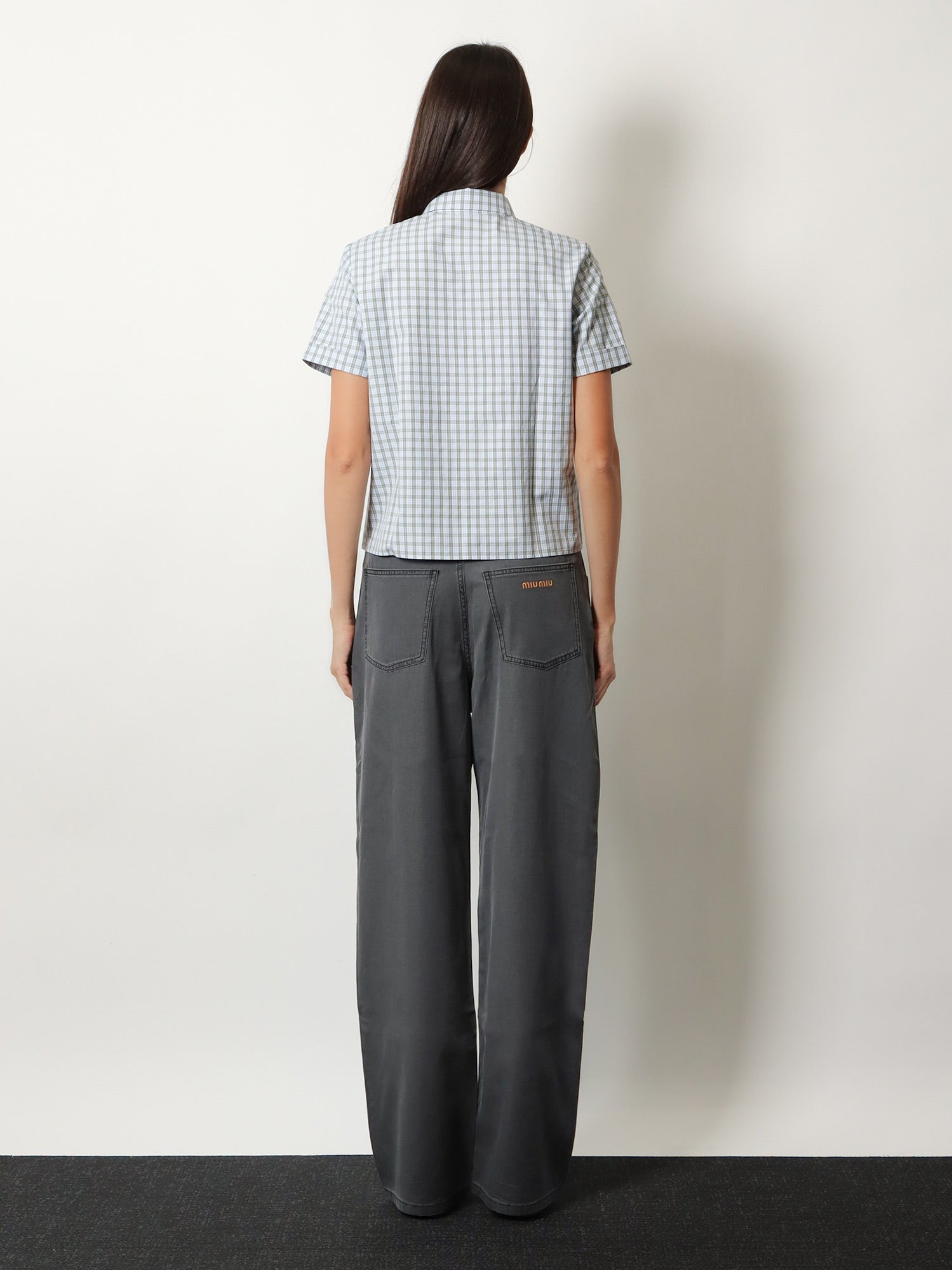 Miu Miu Madras Cotton Shirt