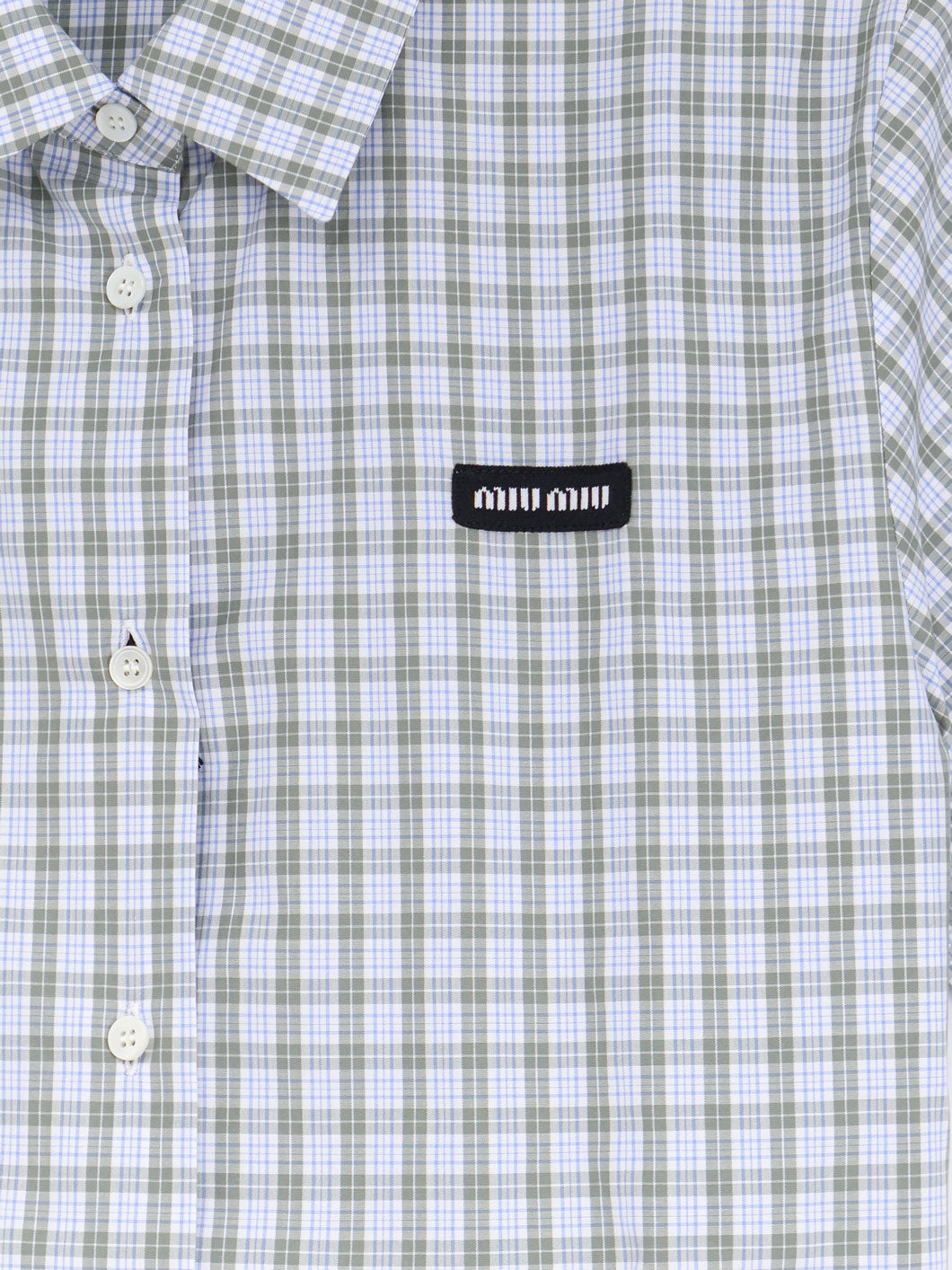 Miu Miu Madras Cotton Shirt