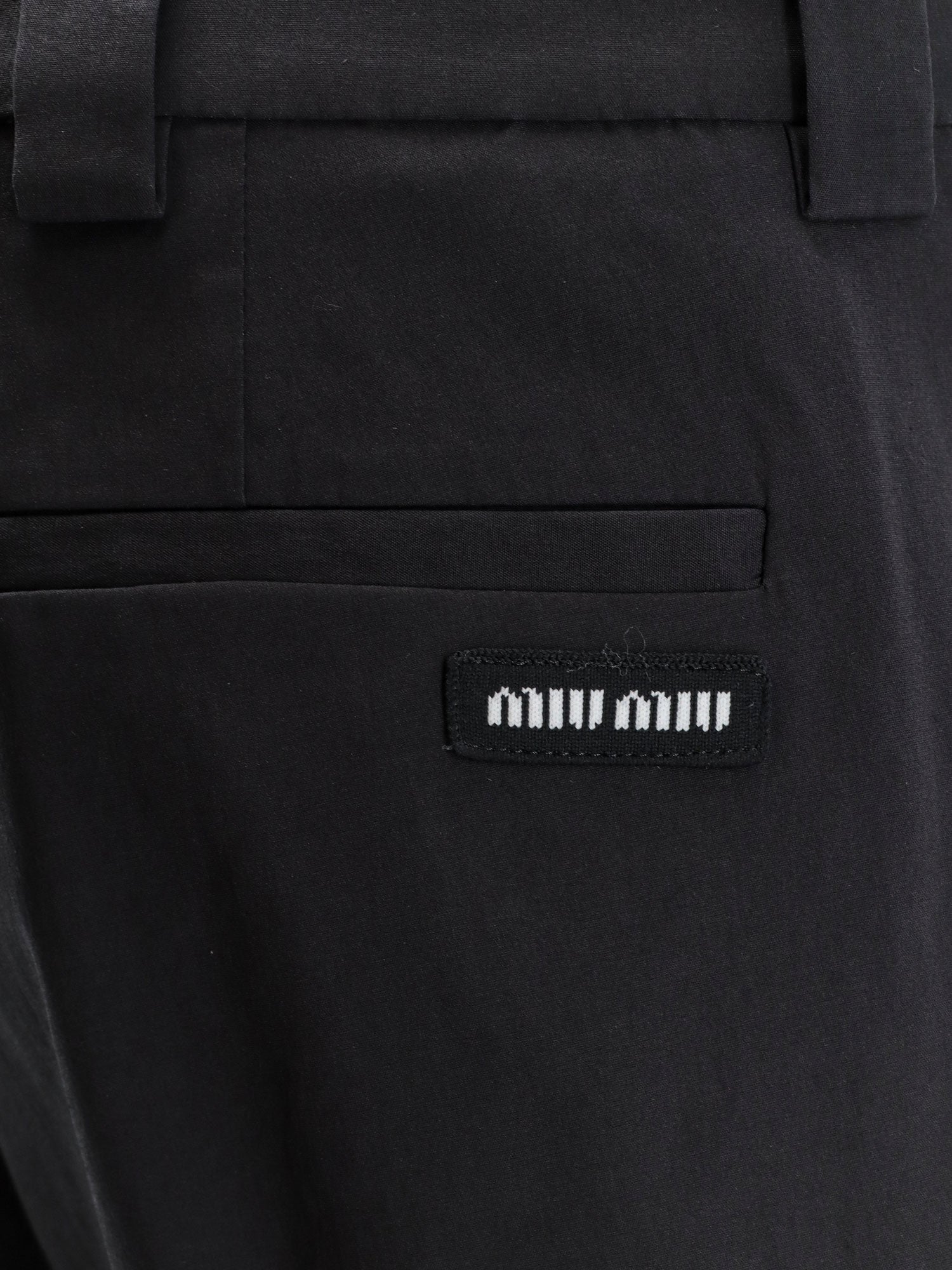 Miu Miu Stretch Poplin Trousers