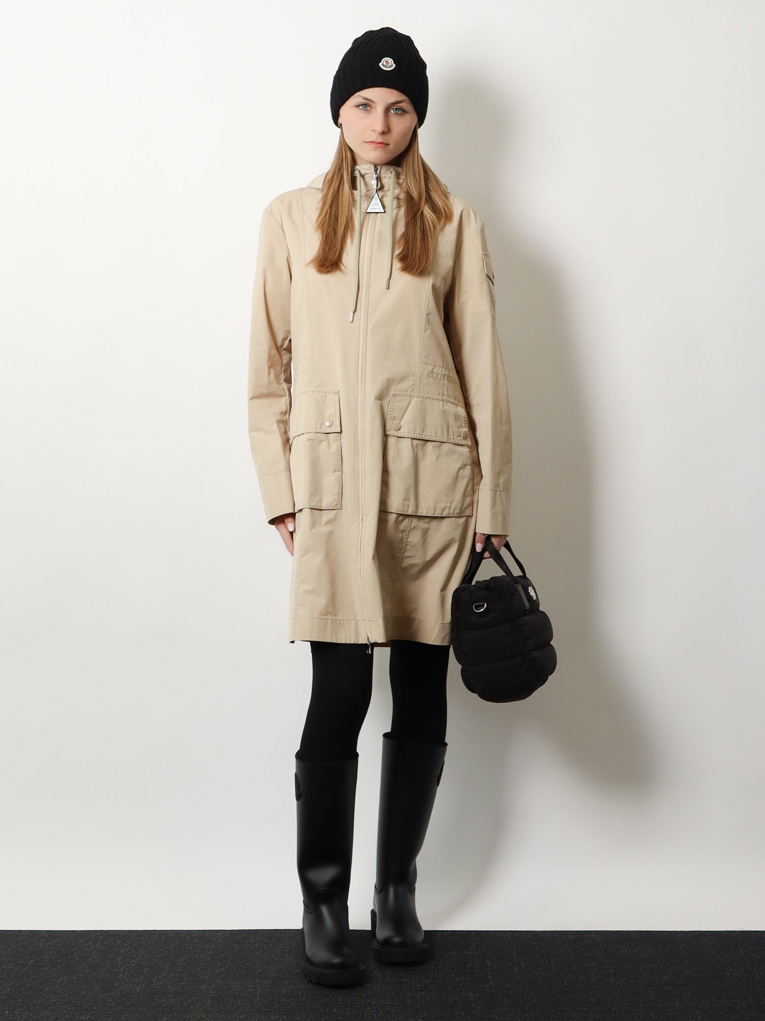 Moncler Laerte Cotton Blend Long Jacket