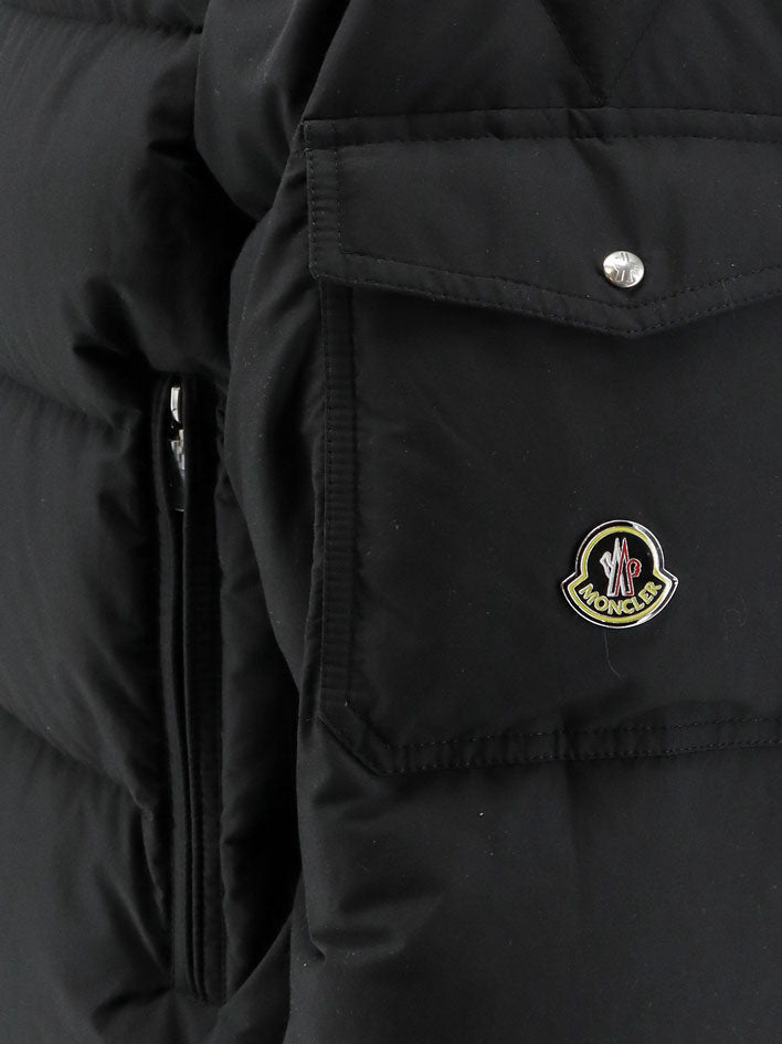 Moncler Himalaya Re/icons Cotton And Nylon Short Down Jacket