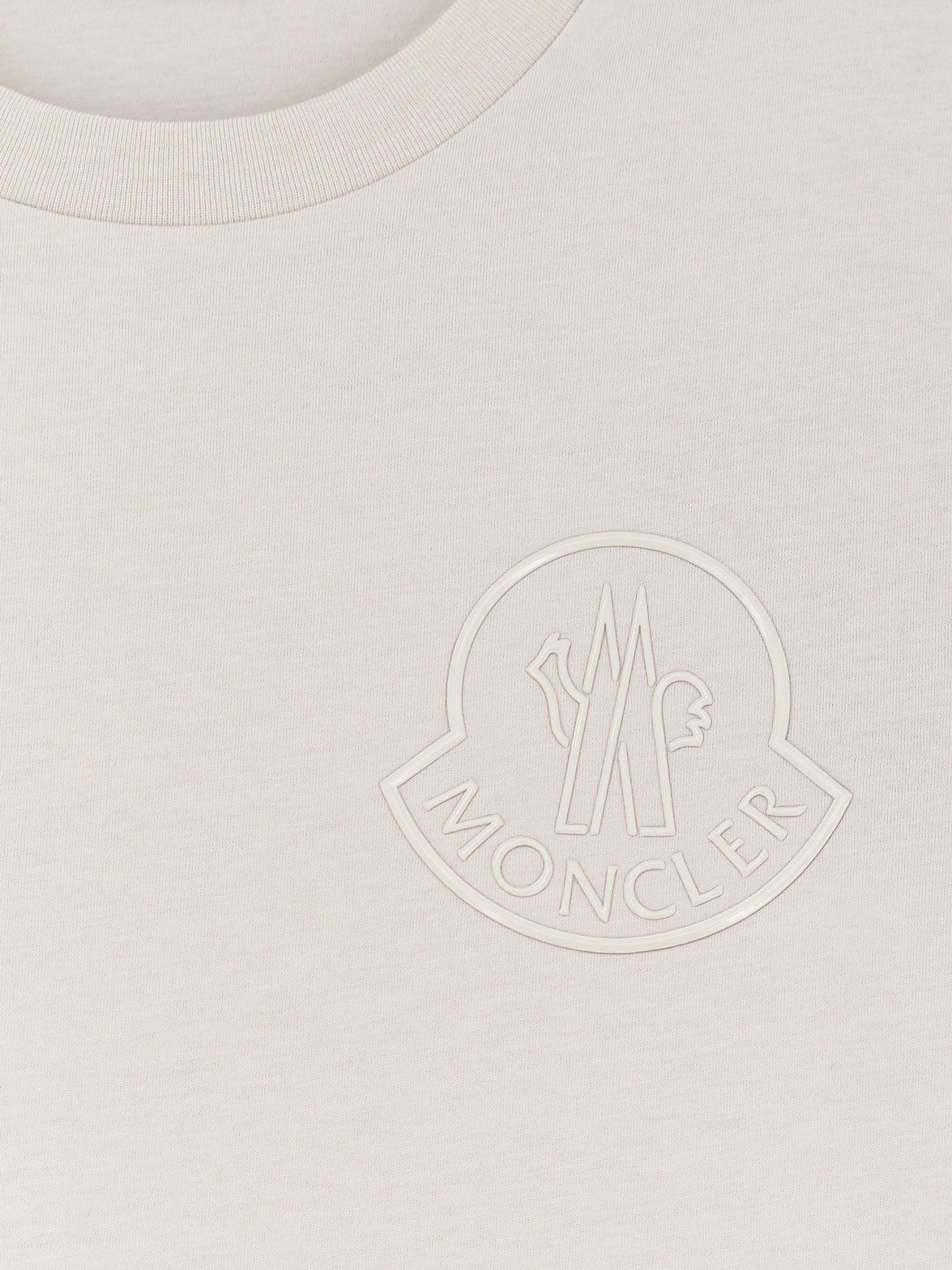 Moncler Cotton T-shirt With Front Logo Patch