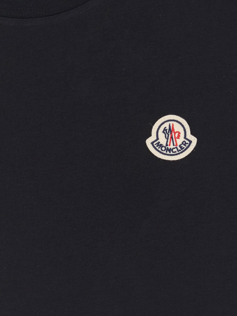 Moncler Cotton T-shirt With Front Logo Patch