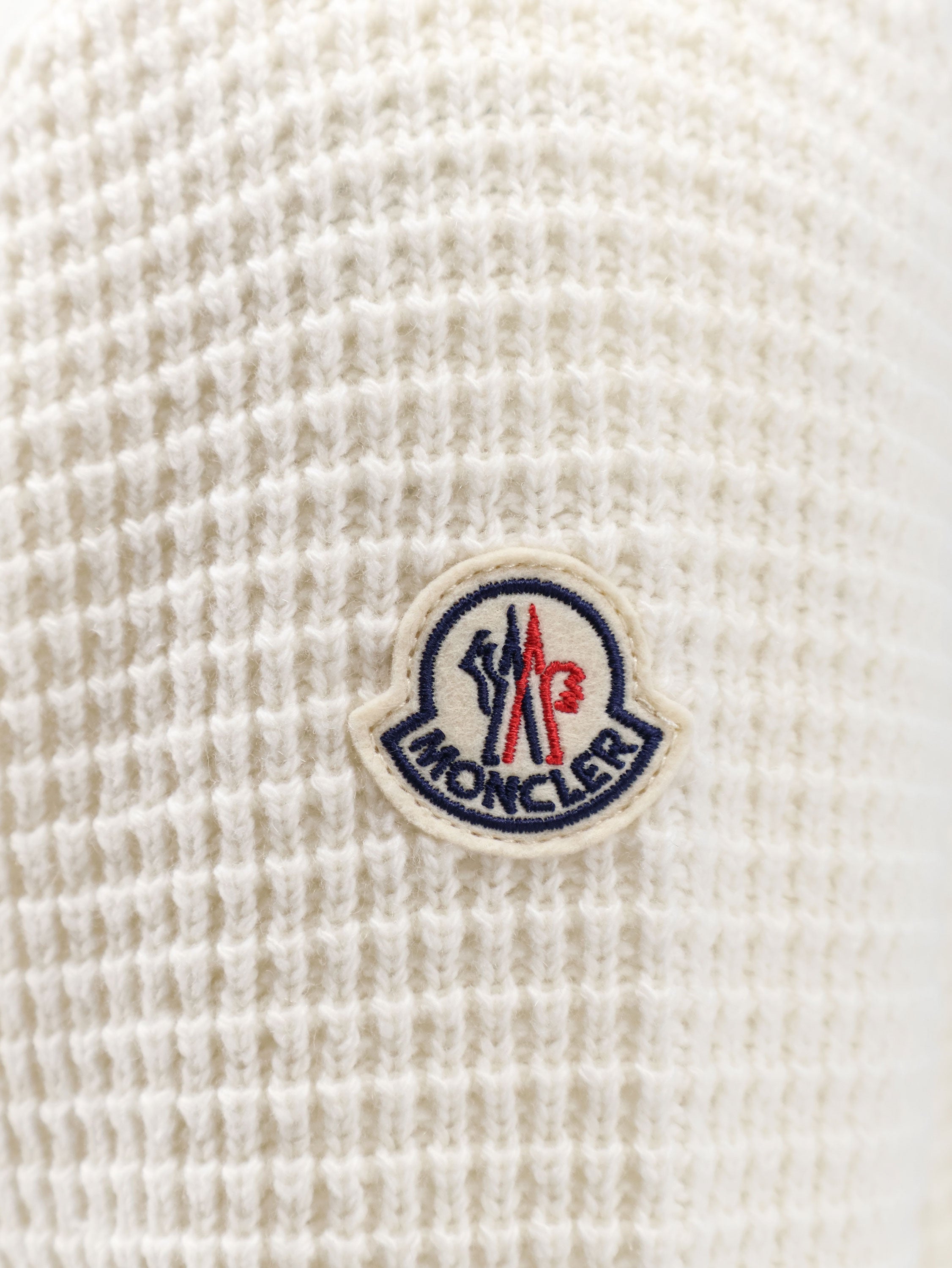 Moncler Nylon Jacket With Wool And Cashmere Blend Sleeves