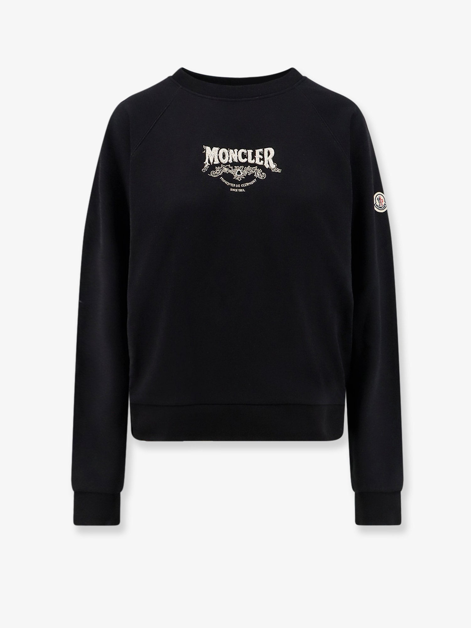 Moncler Cotton Sweatshirt With Front Logo