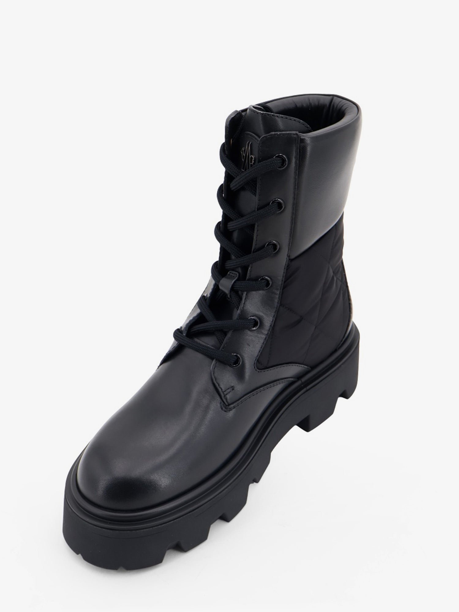 Moncler Aurea Leather And Nylon Boots