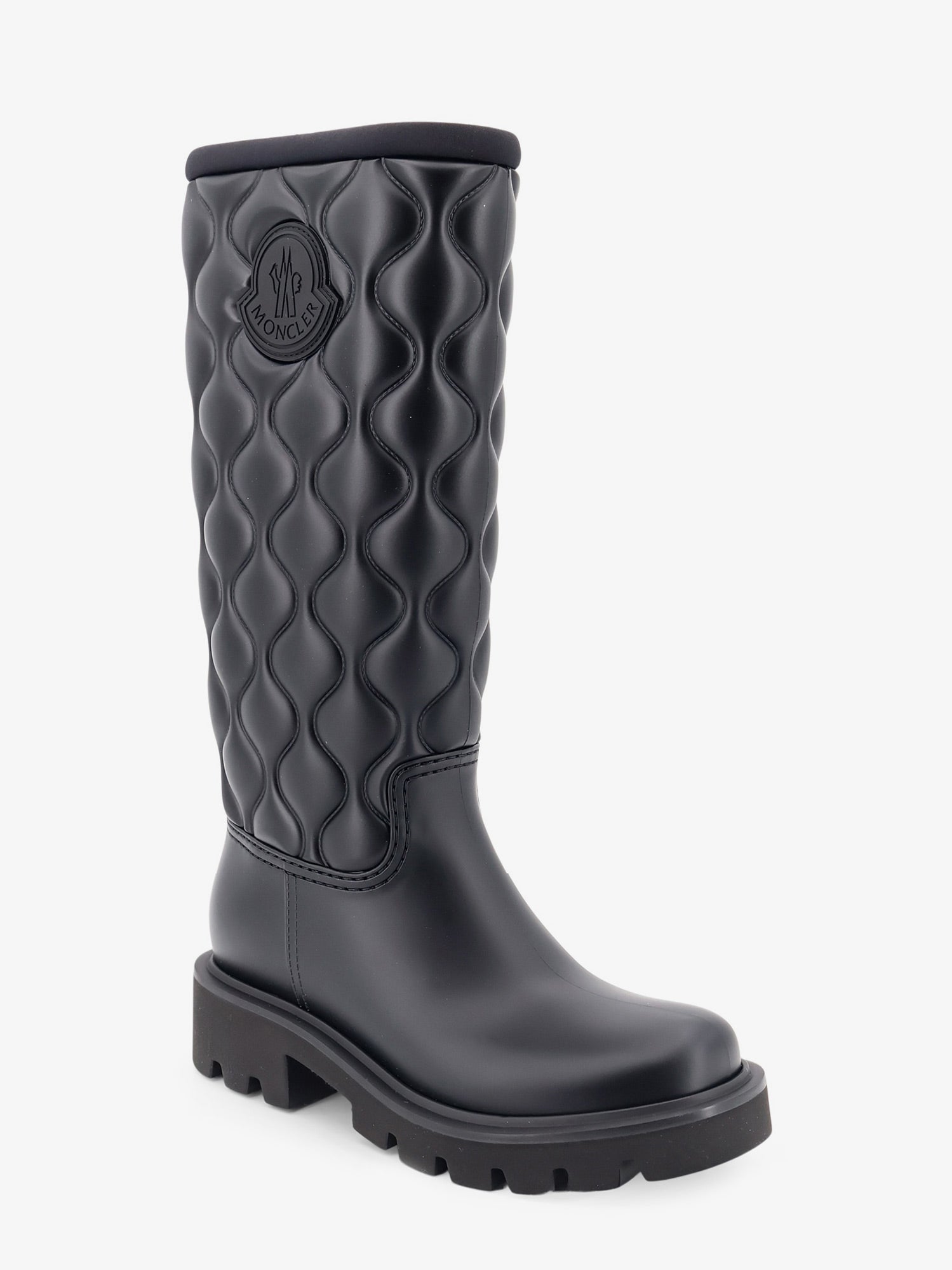 Moncler Kickstream Quilt Pvc And Neoprene Rain Boots