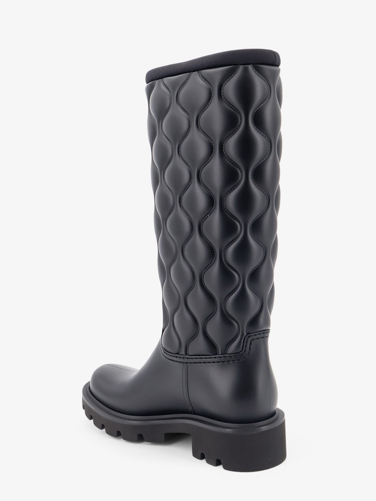 Moncler Kickstream Quilt Pvc And Neoprene Rain Boots