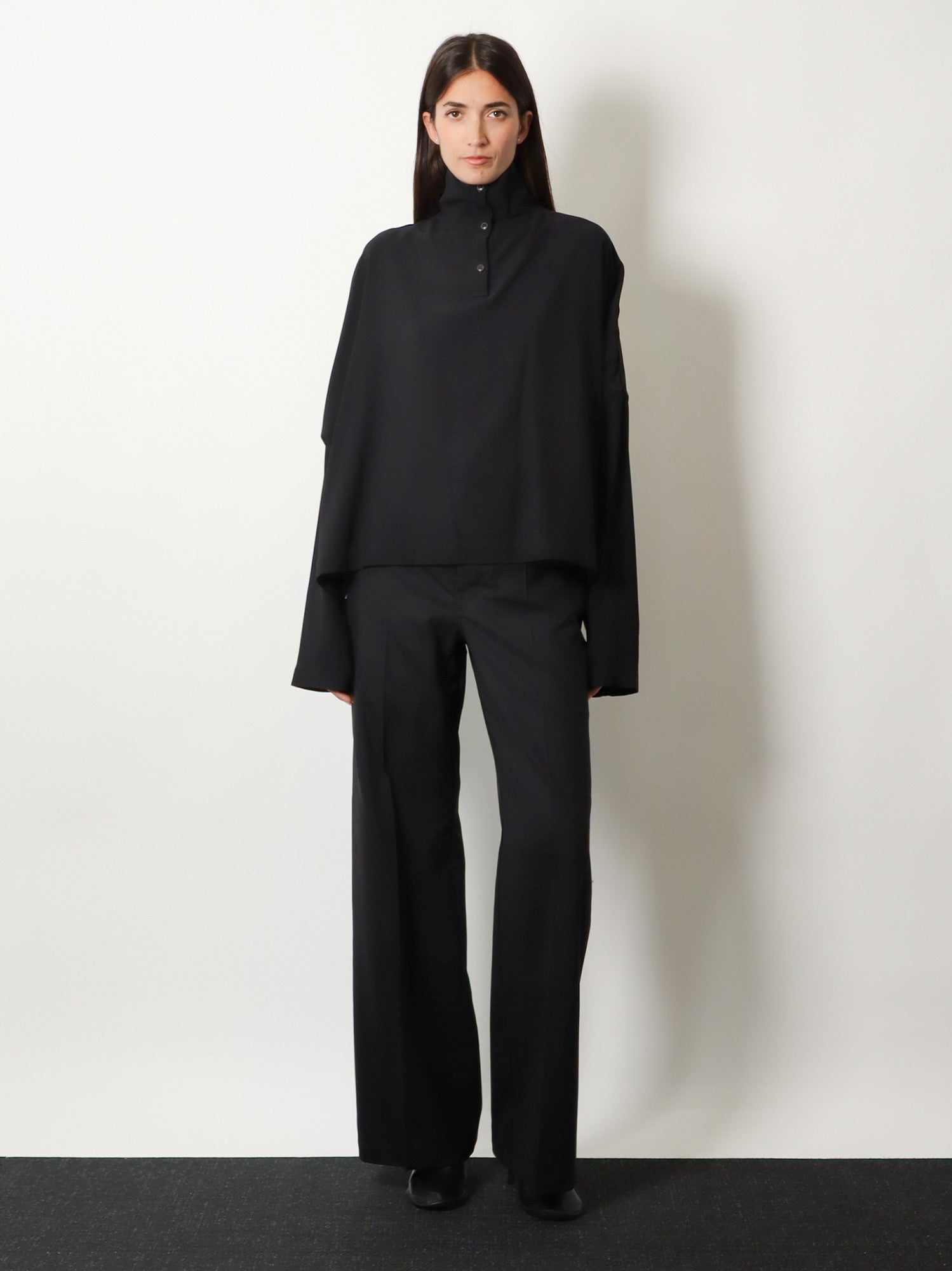 Rick Owens Jumbo Tabard Alpaca And Wool Blend Top