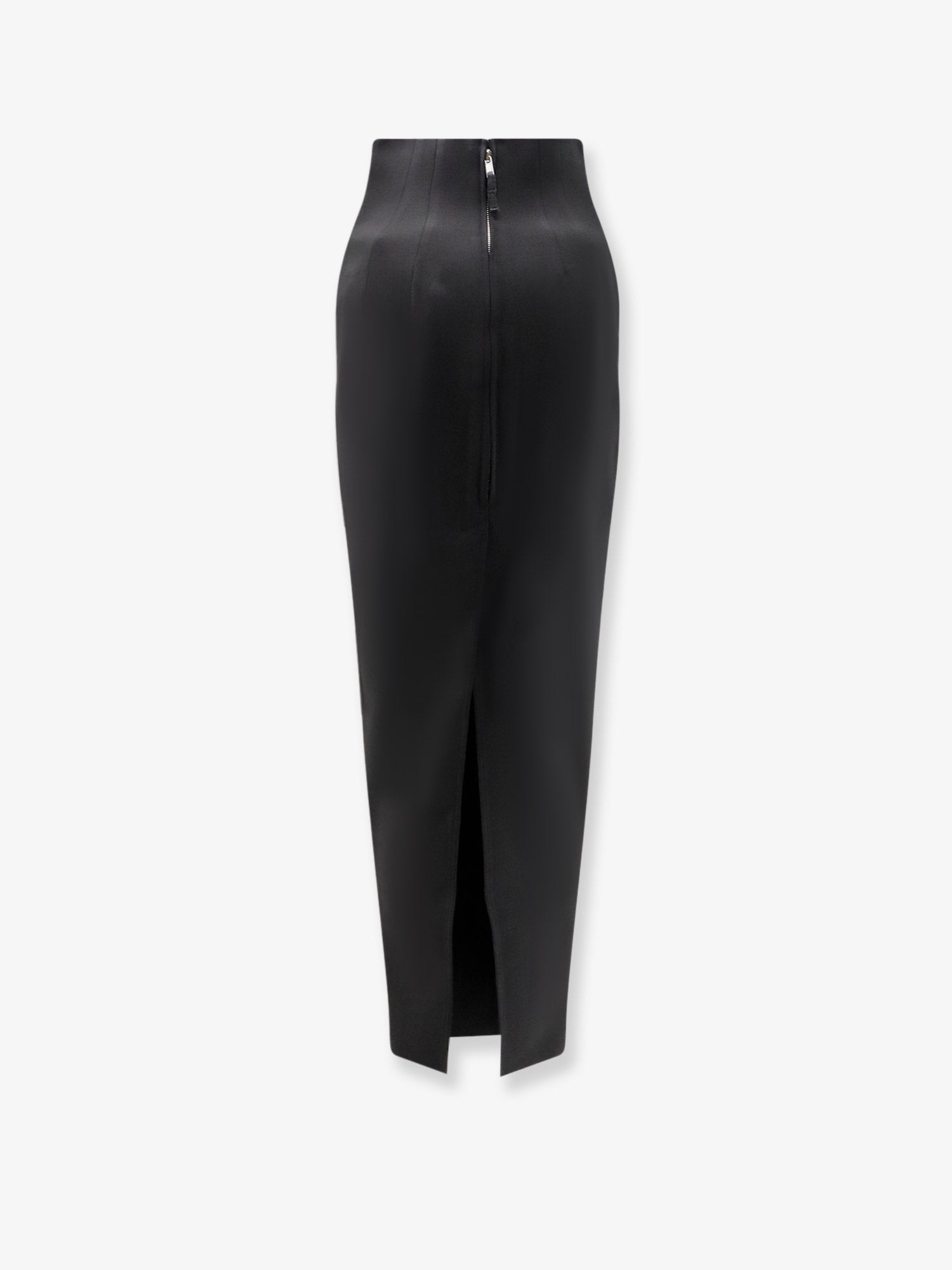 Rick Owens Dirt Pillar Long Stretch Wool Blend Skirt