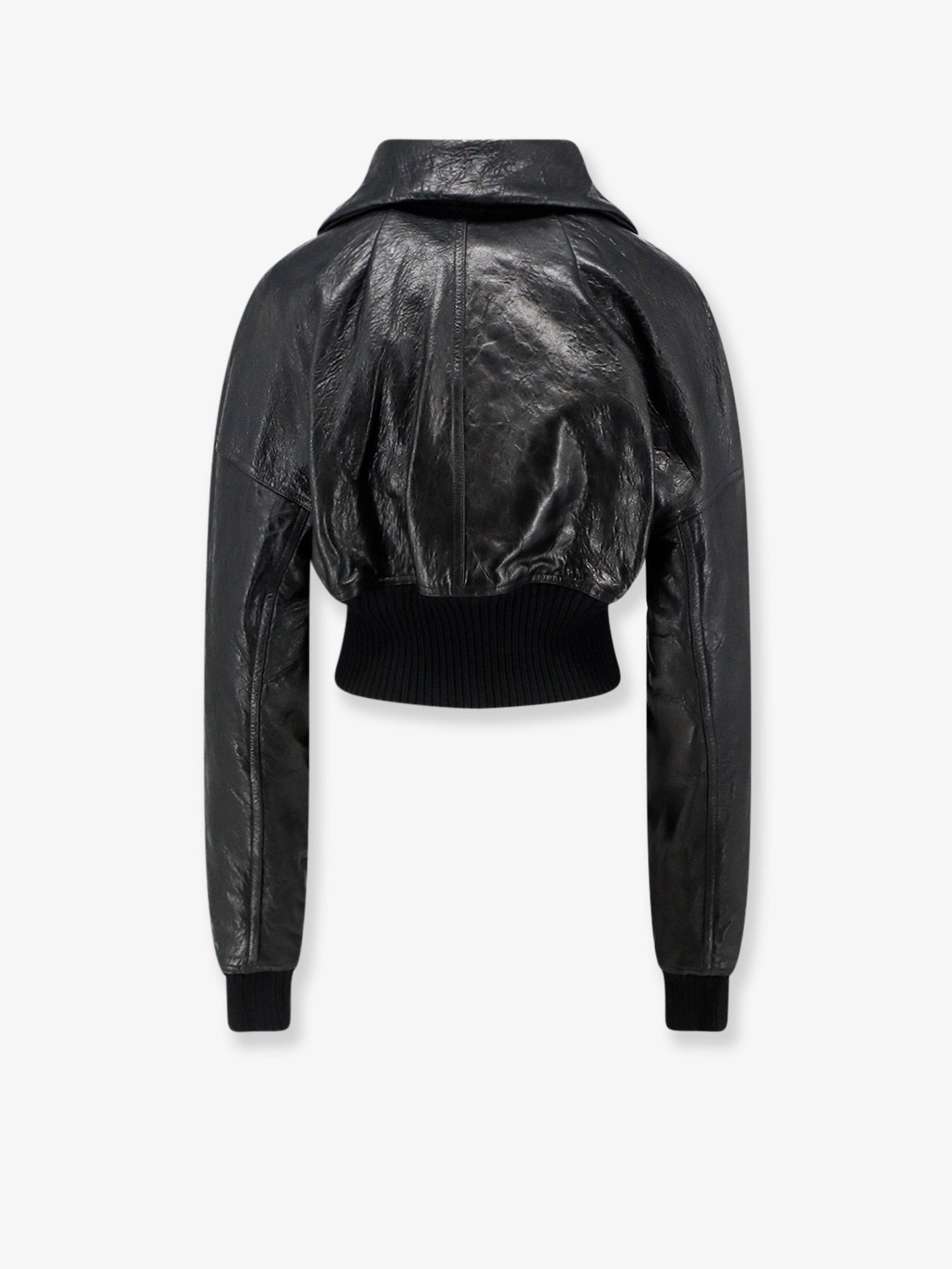 Rick Owens Dracuflight Cropped Leather Jacket