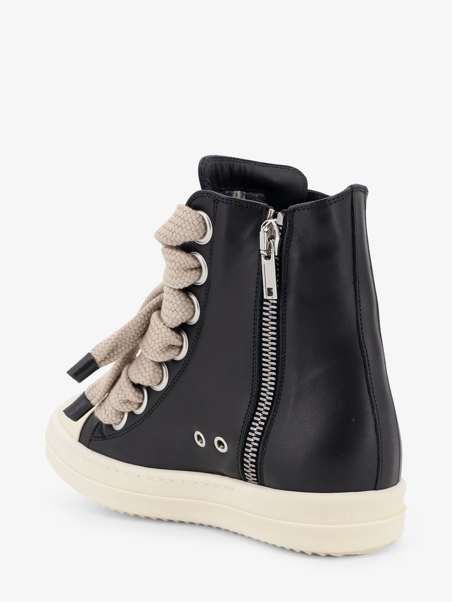 Rick Owens Jumbolace Leather Sneakers