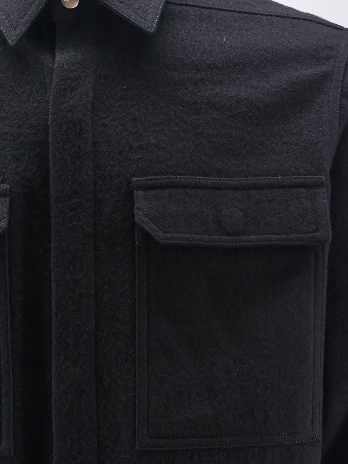 Rick Owens Cotton And Wool Outershirt