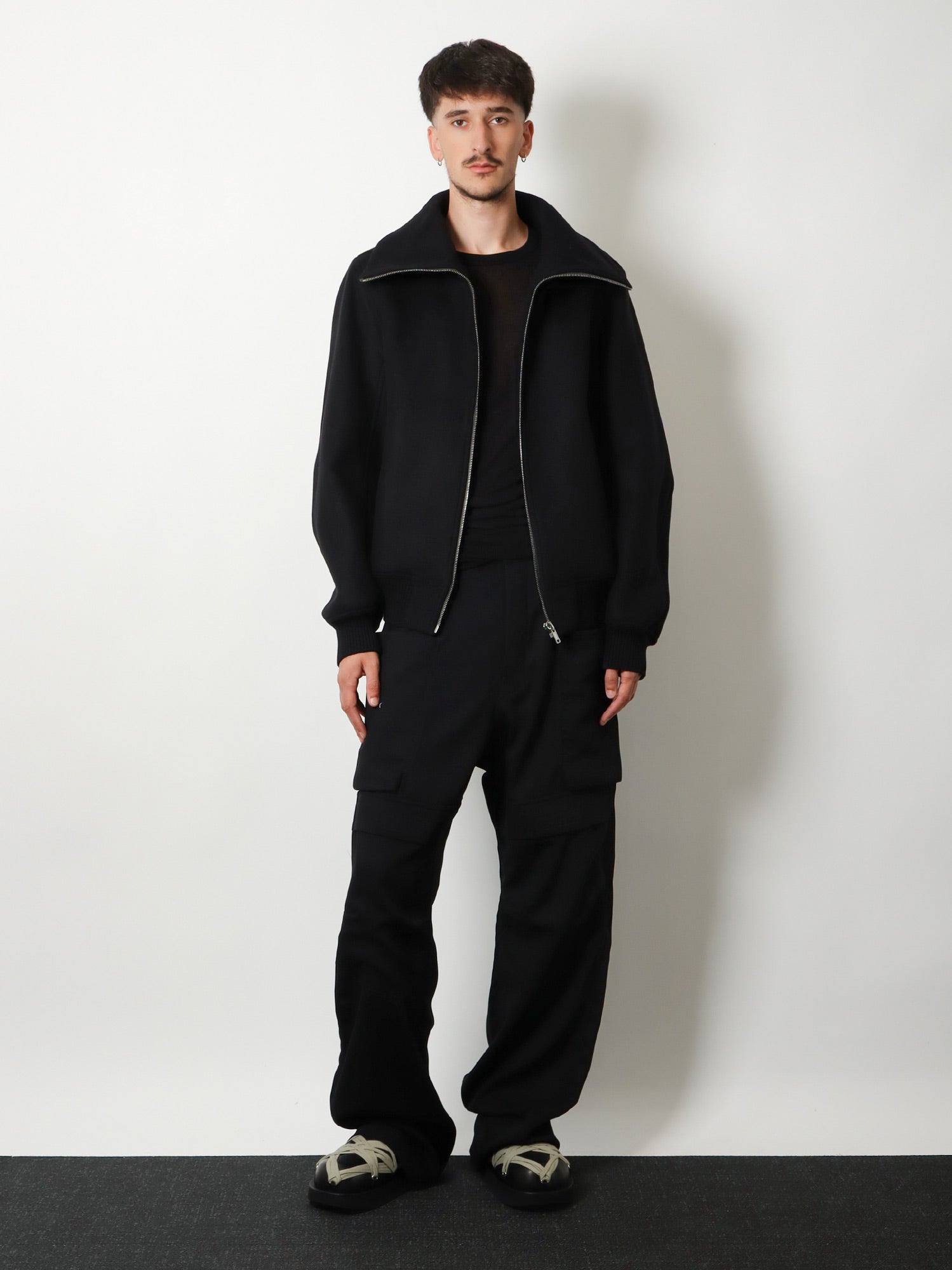Rick Owens Stefan Cargo Wool Trousers