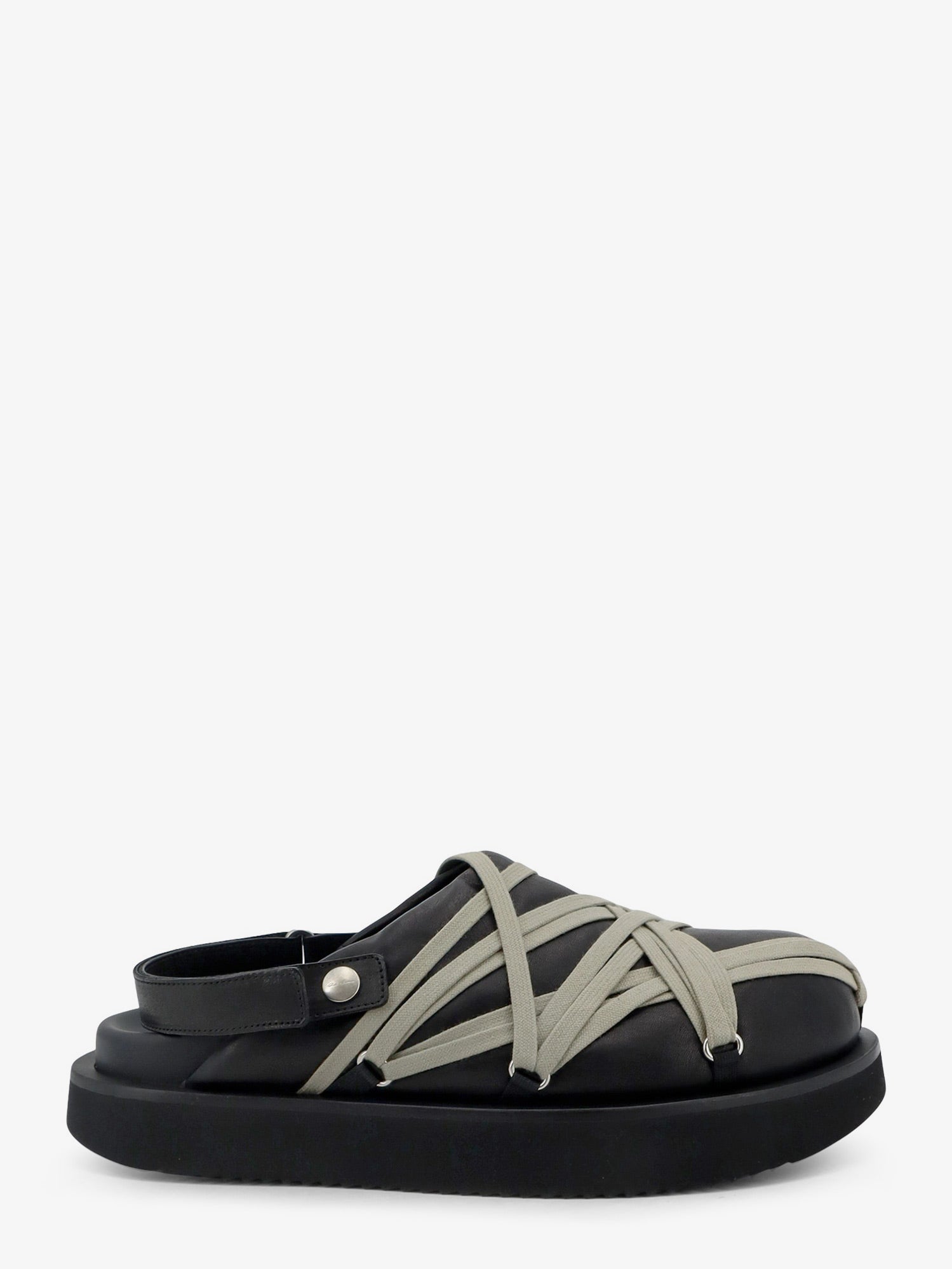 Rick Owens Megalace Leather Sandals