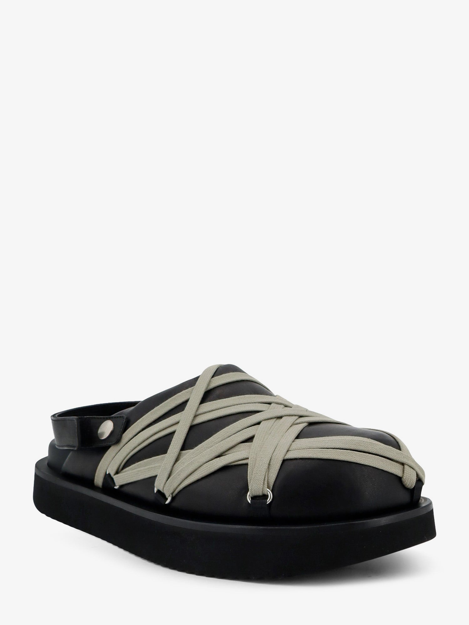 Rick Owens Megalace Leather Sandals