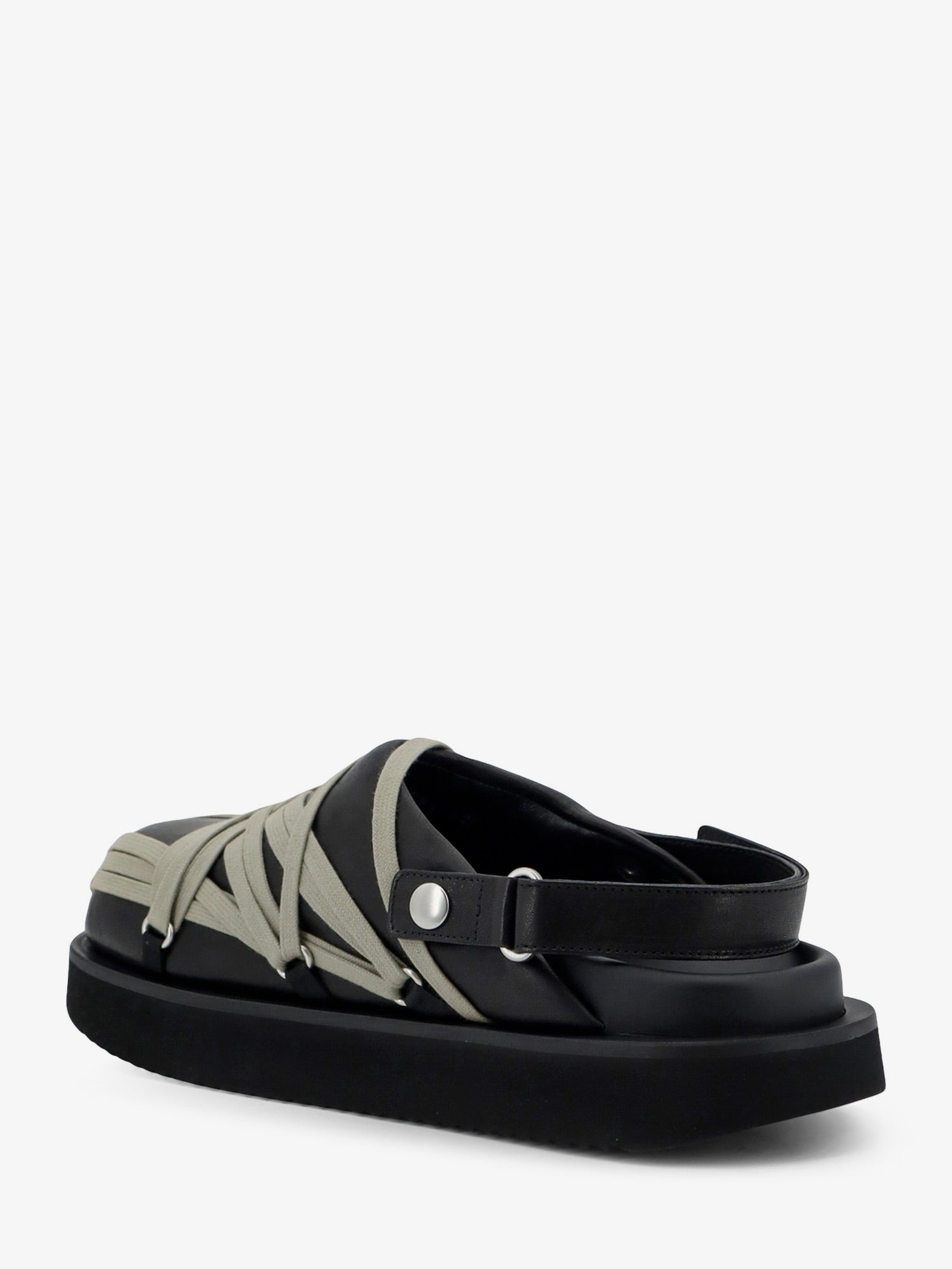 Rick Owens Megalace Leather Sandals