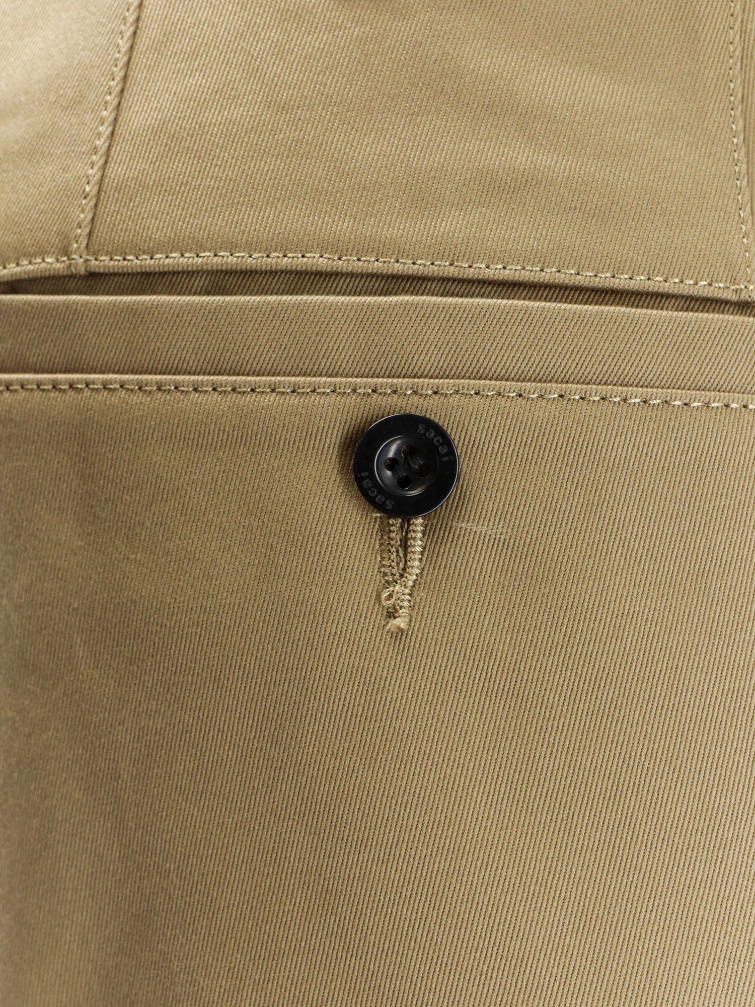 Sacai Cotton Trousers With Belt