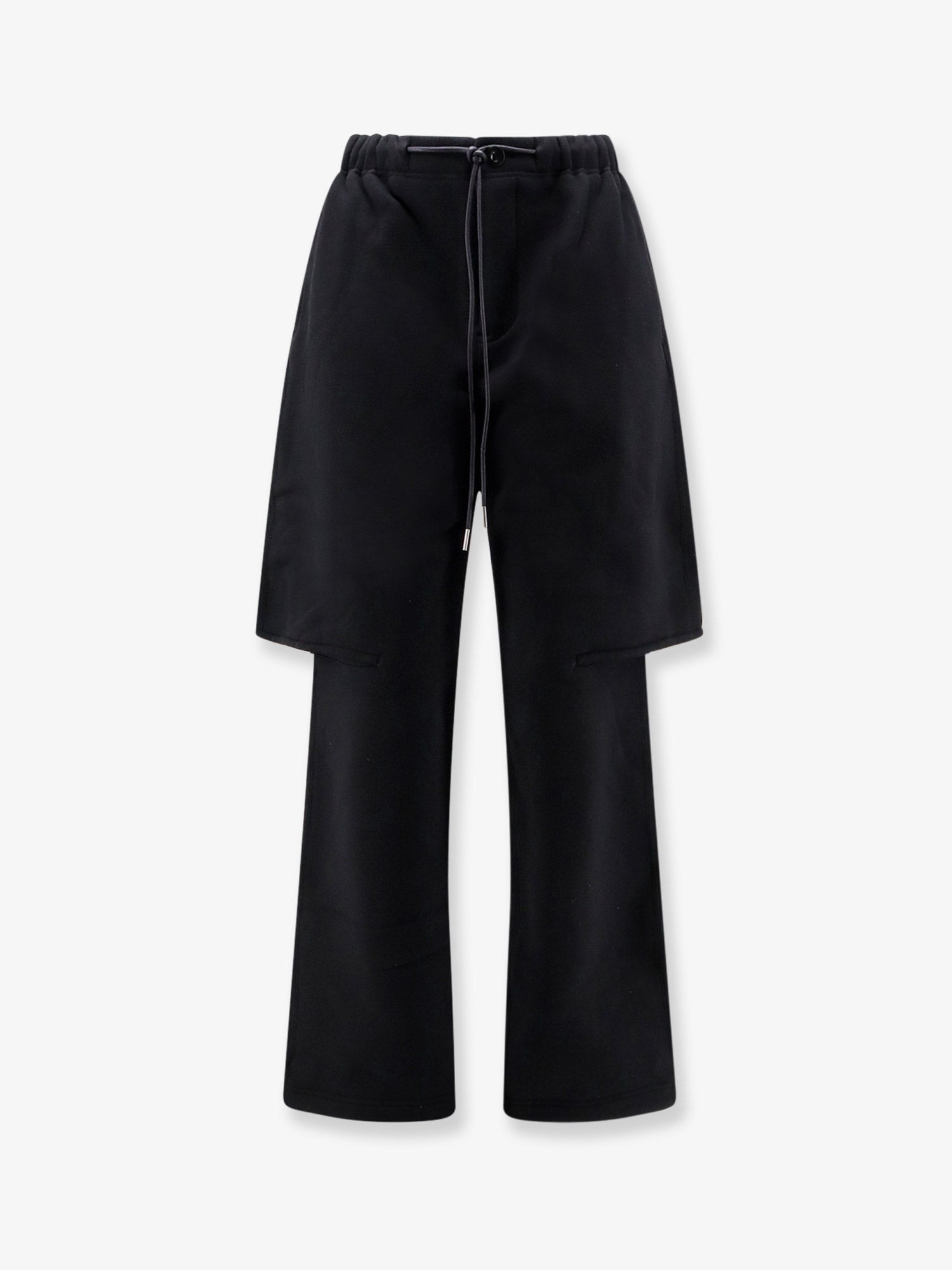 Sacai Cotton Trousers With A Layered Trompe L'oeil Design