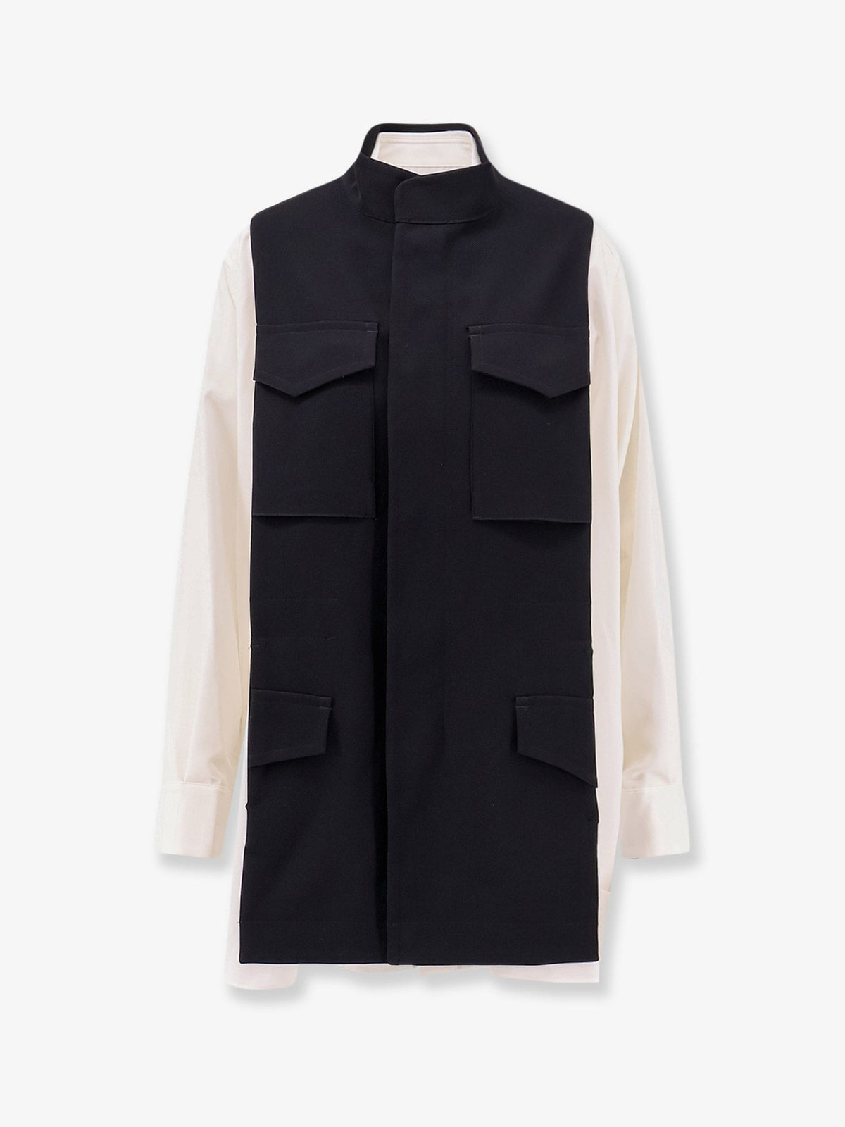 Sacai Bicolor Shirt With Pockets