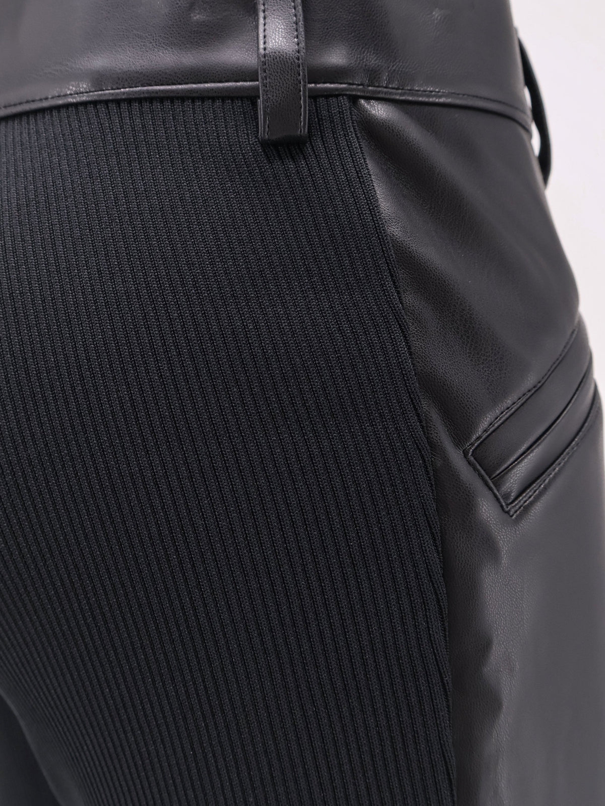 Sacai Faux Leather Trousers