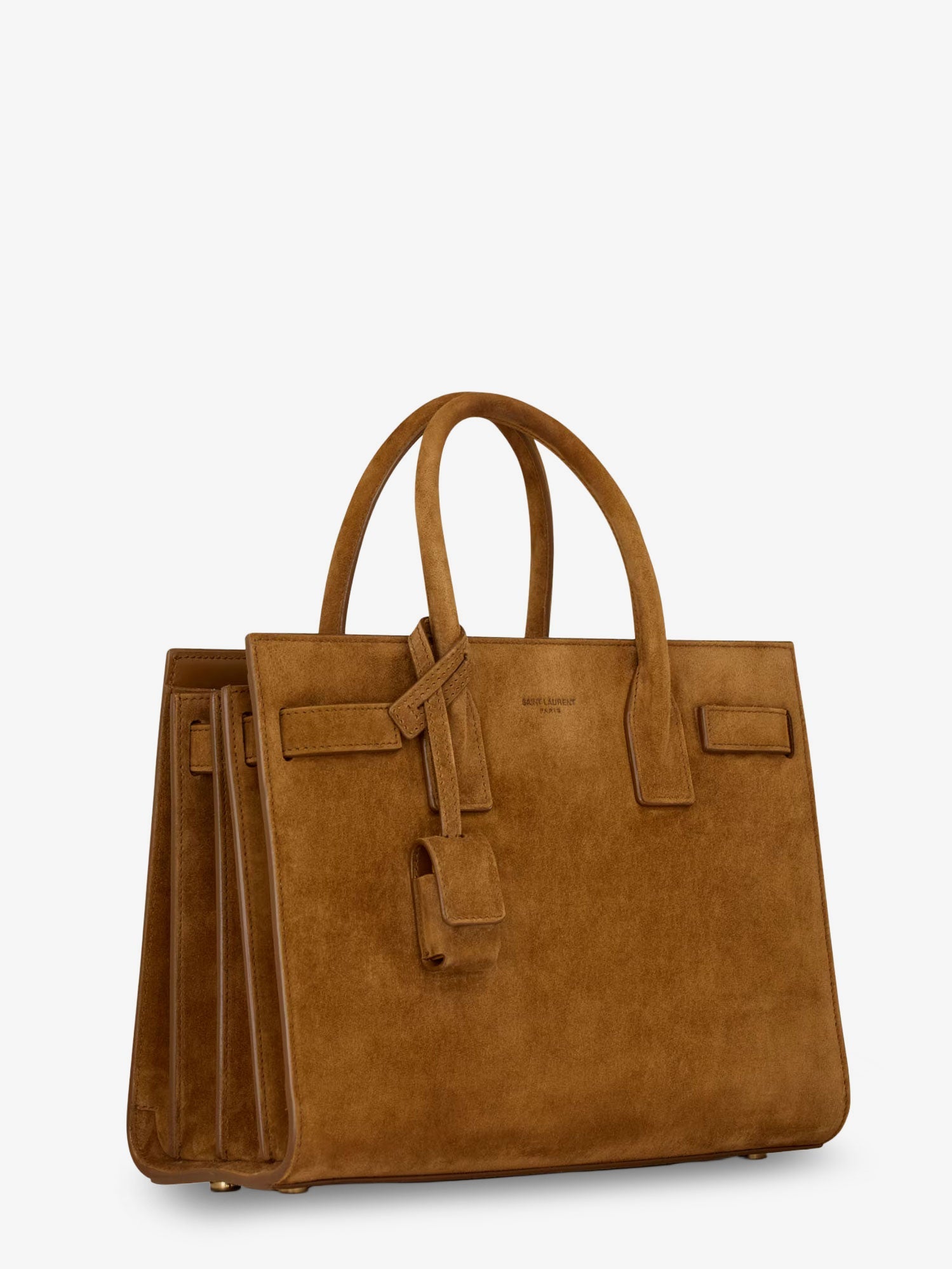 Saint Laurent Sac De Jour Baby Suede Handbag