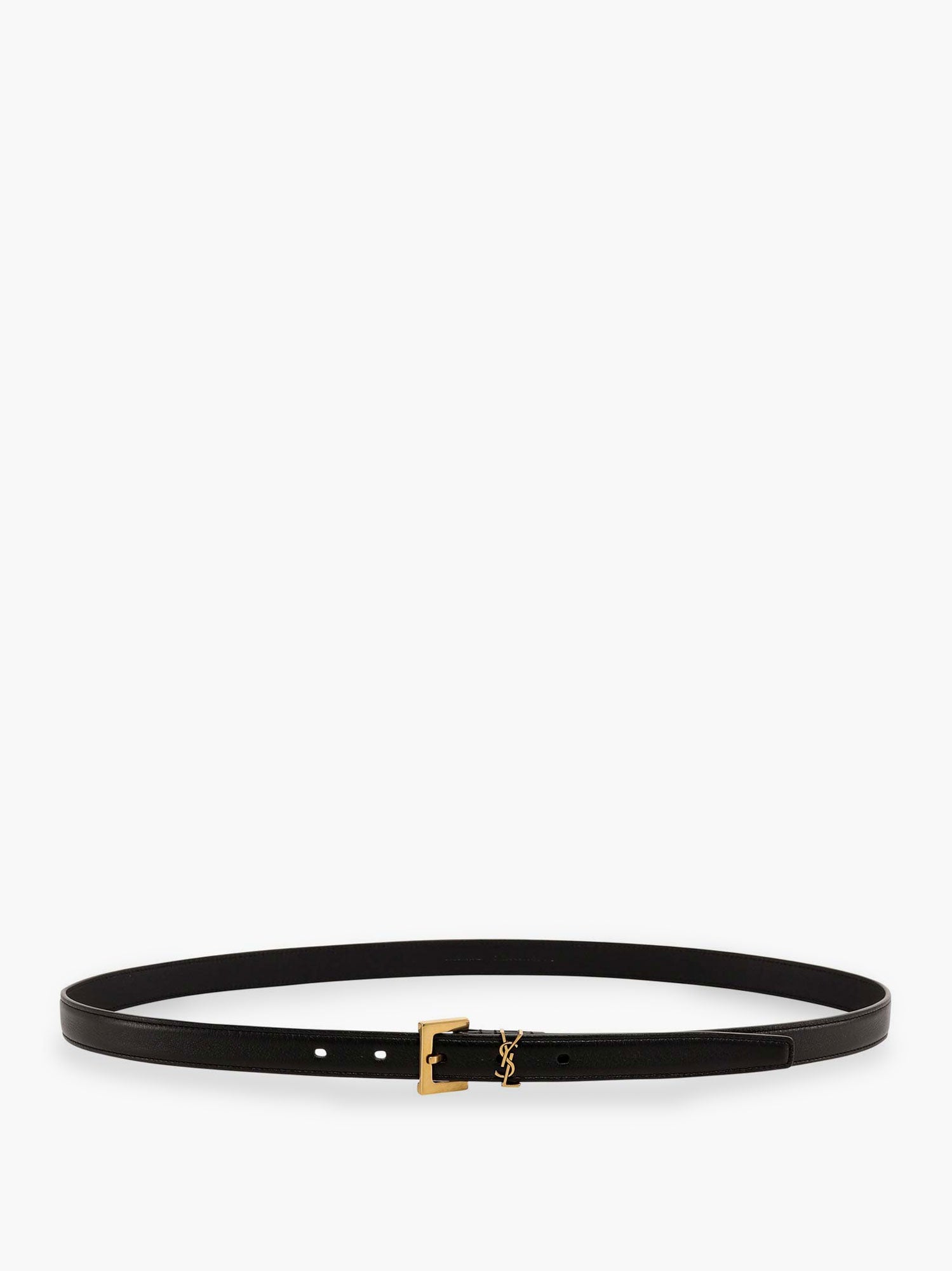 Saint Laurent Cassandre Leather Belt