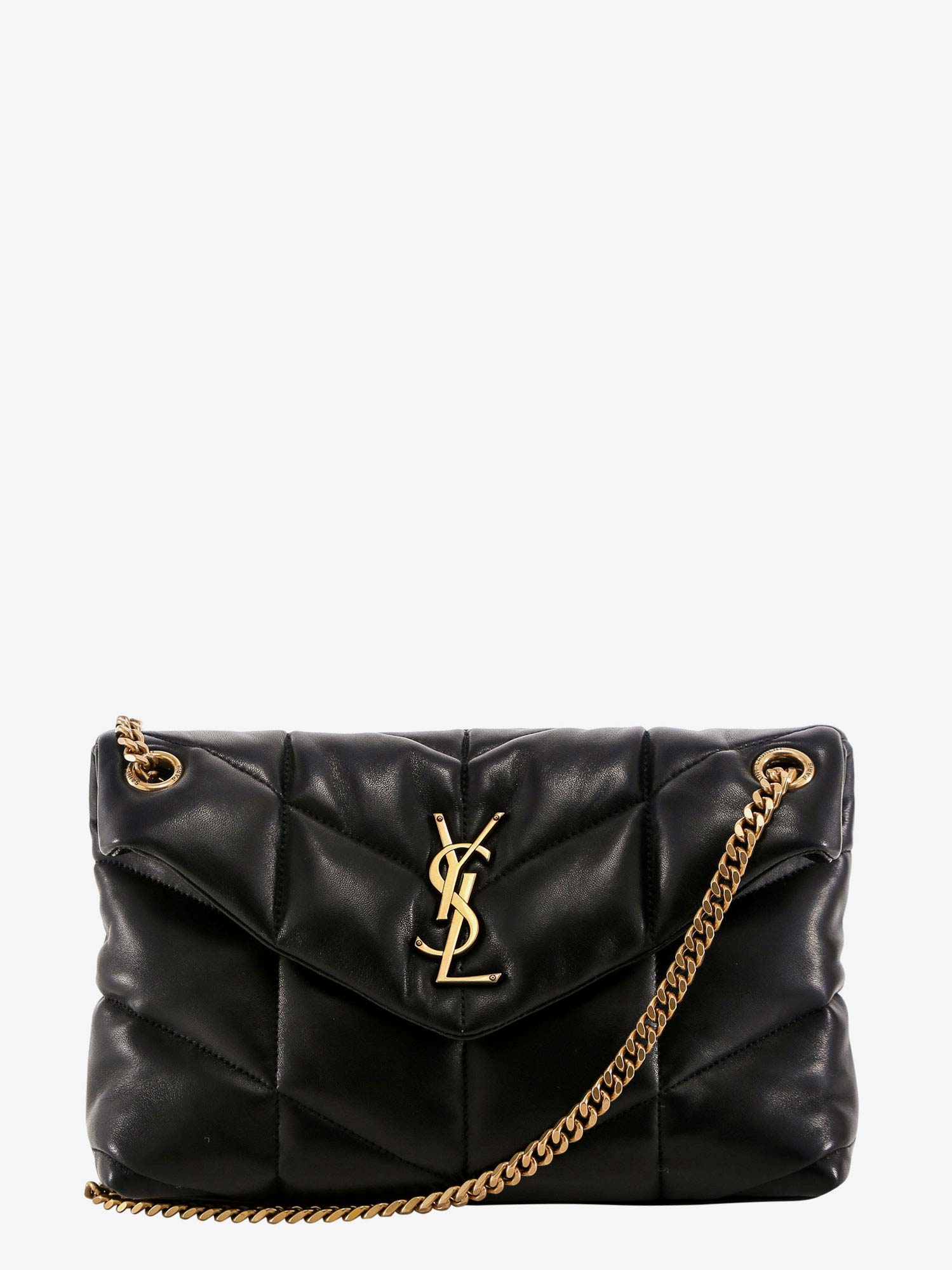 Saint Laurent Loulou Puffer Matelassé Leather Crossbody Bag