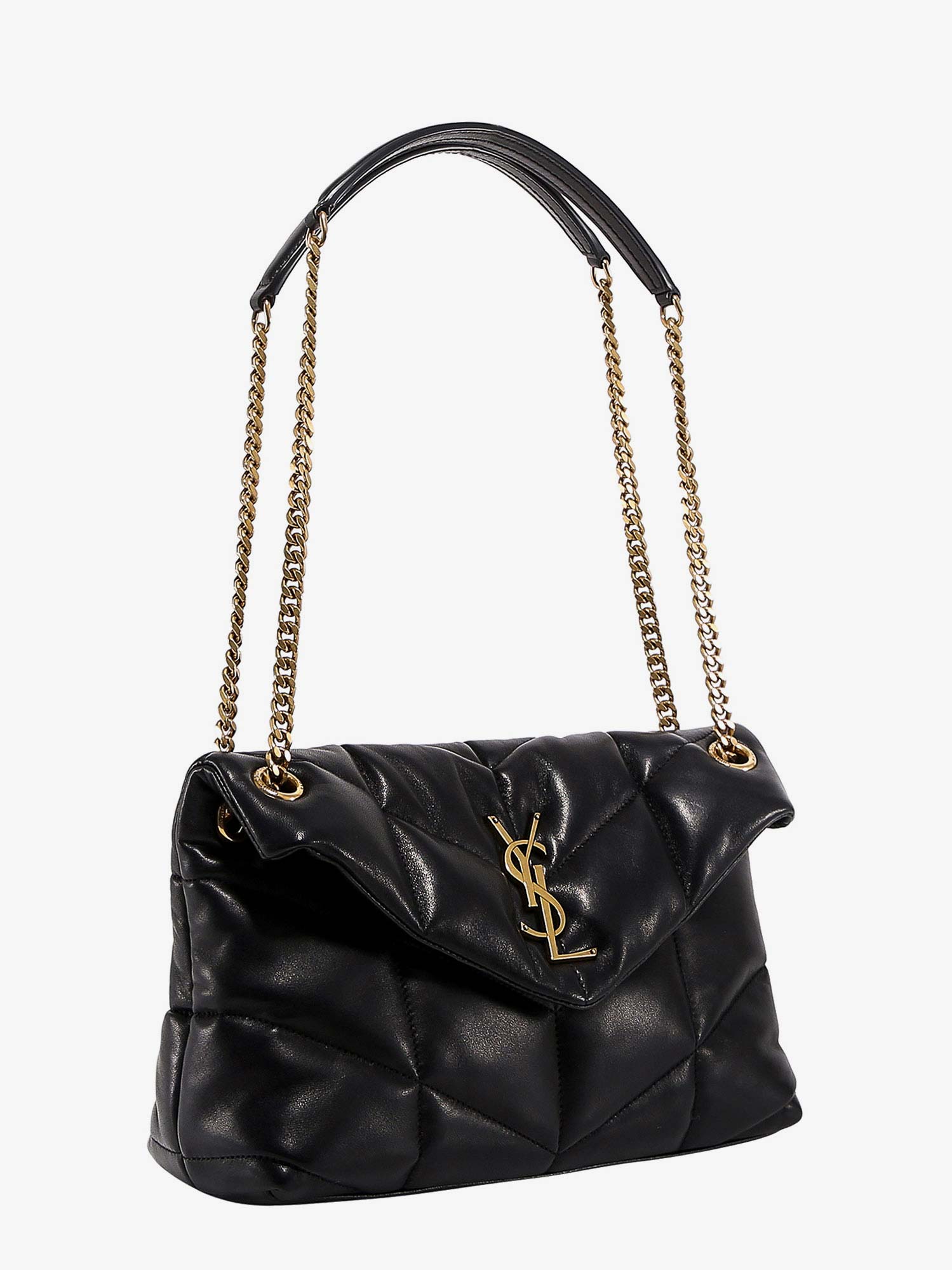 Saint Laurent Loulou Puffer Matelassé Leather Crossbody Bag