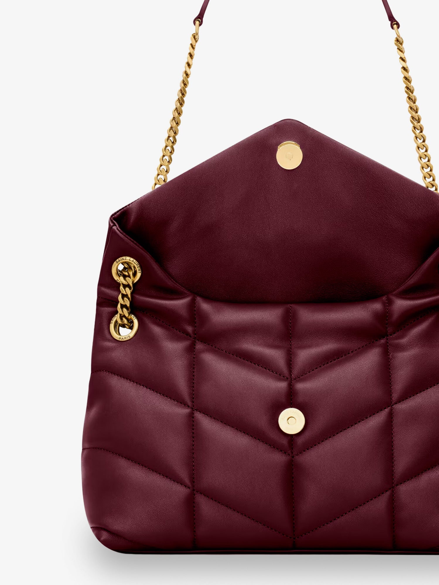 Saint Laurent Loulou Puffer Matelassé Leather Shoulder Bag