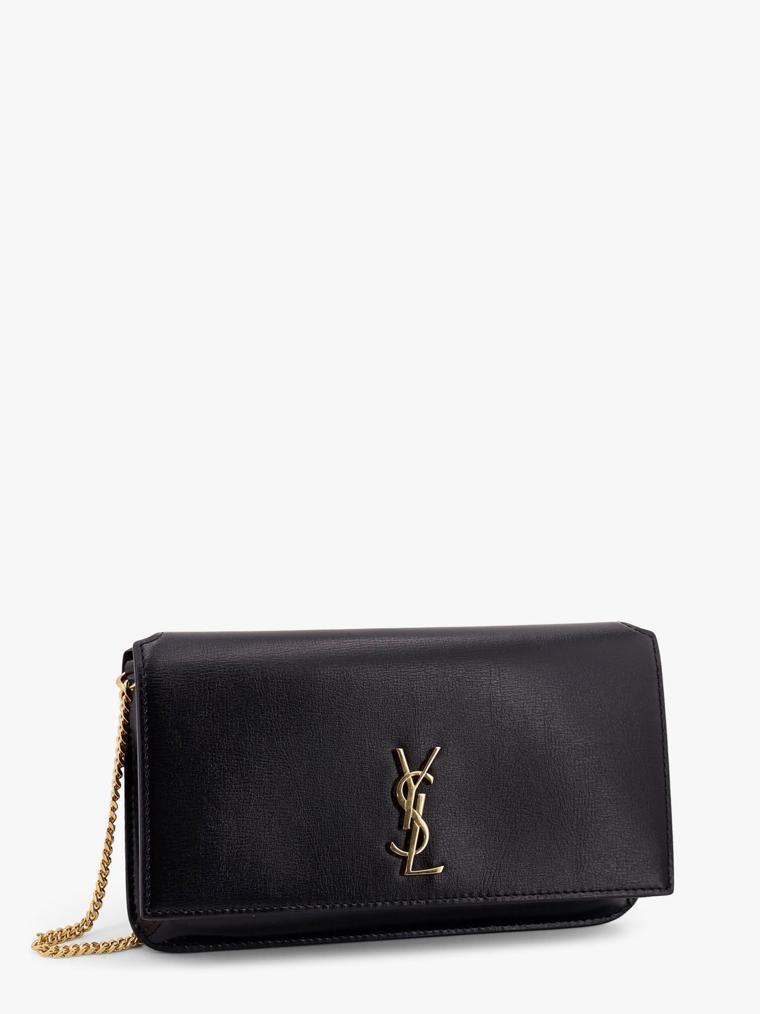 Saint Laurent Borsa A Tracolla In Pelle Con Monogramma Cassandre