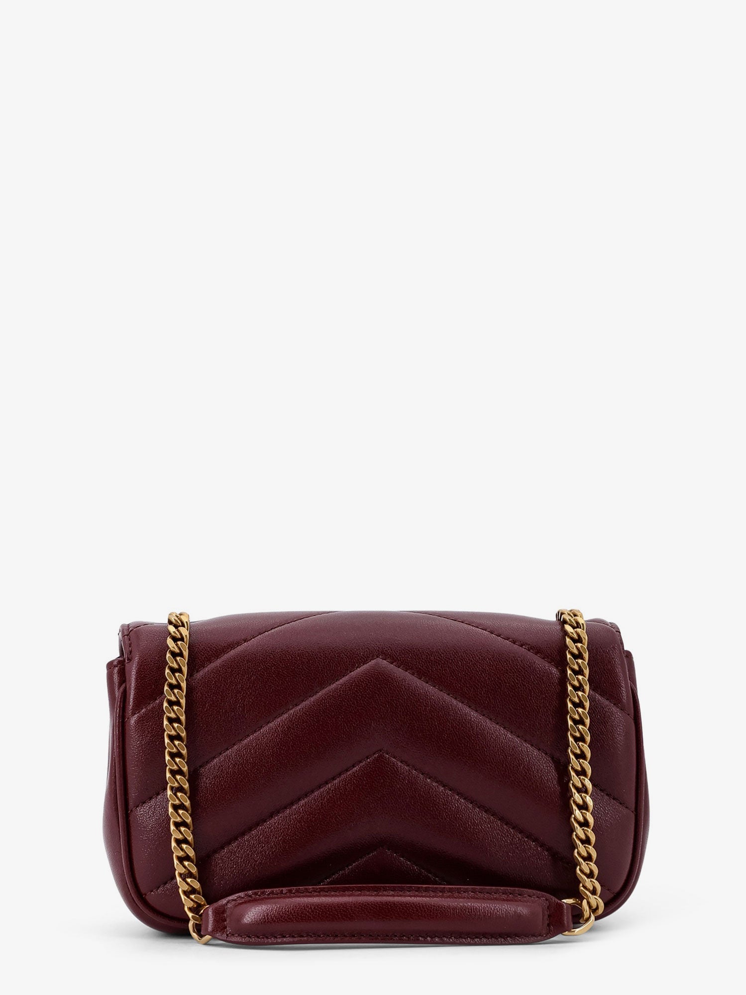 Saint Laurent Loulou Mini Crossbody Bag With Chevron Stitching