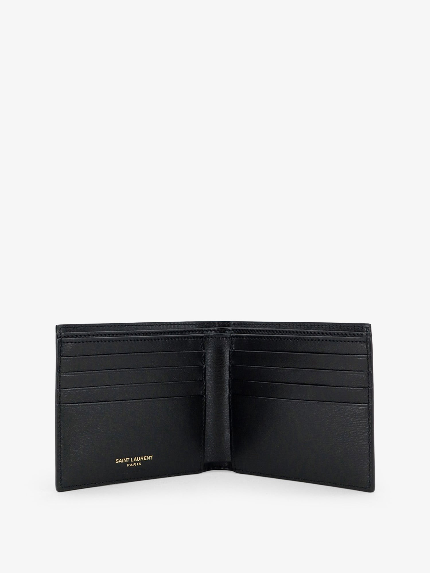 Saint Laurent Tiny Wallet In Hammered Leather