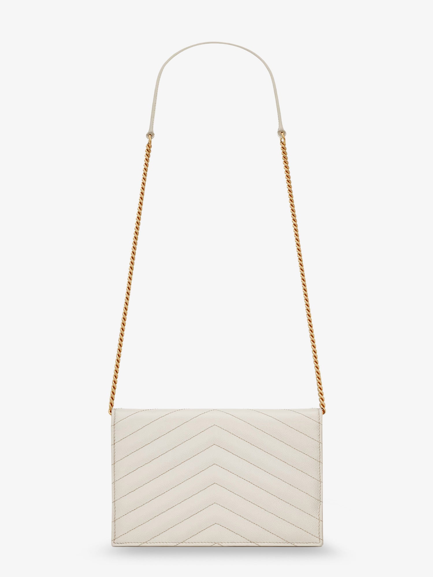 Saint Laurent Envelope Leather Crossbody Bag