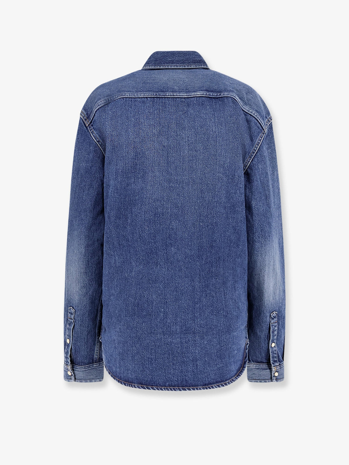 Saint Laurent Horizon Blue Cassandre Denim Shirt