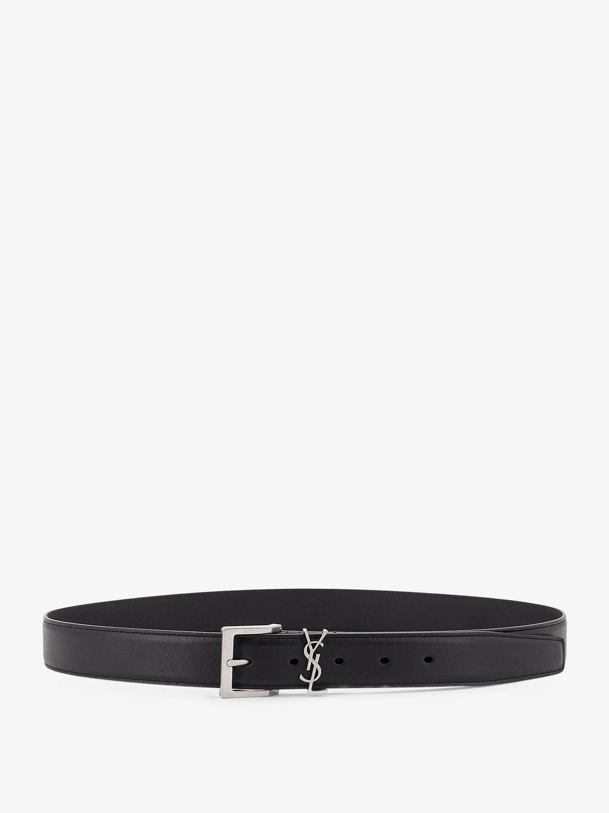 Saint Laurent Cassandre Leather Belt