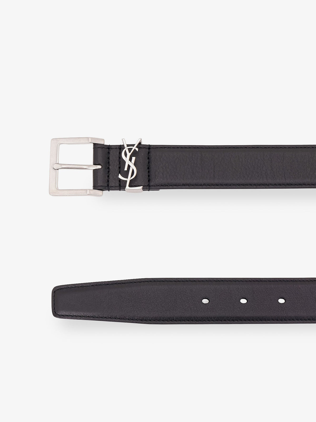 Saint Laurent Cassandre Leather Belt