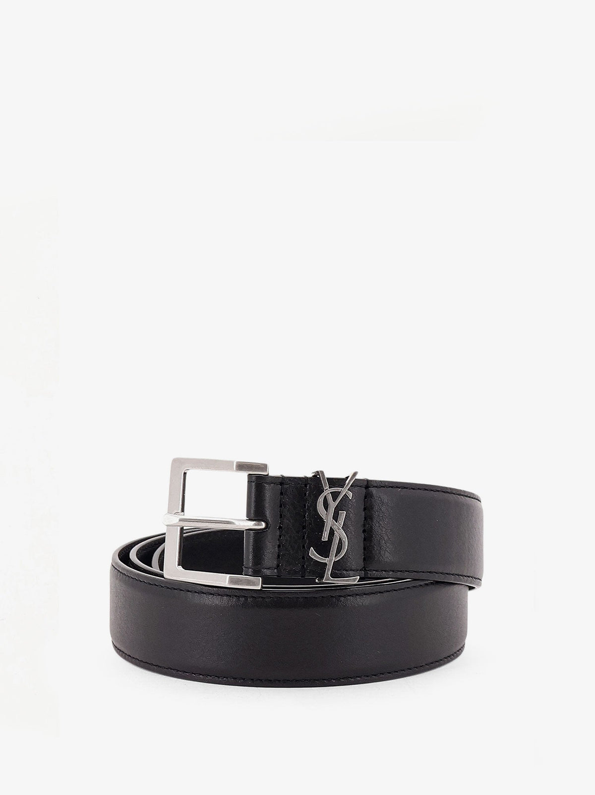 Saint Laurent Cassandre Leather Belt