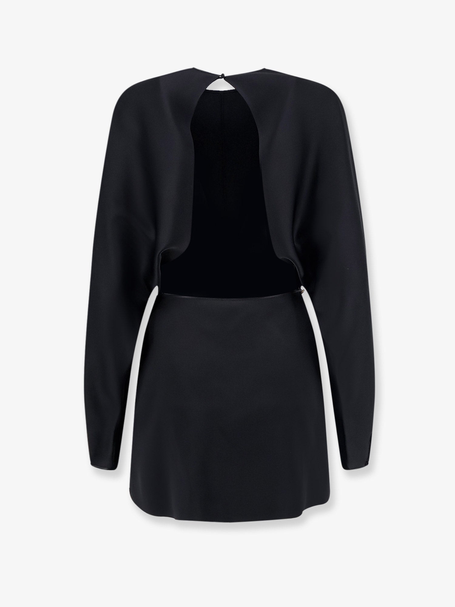 Saint Laurent Mini Lenght Dress With Gold Metal Detail