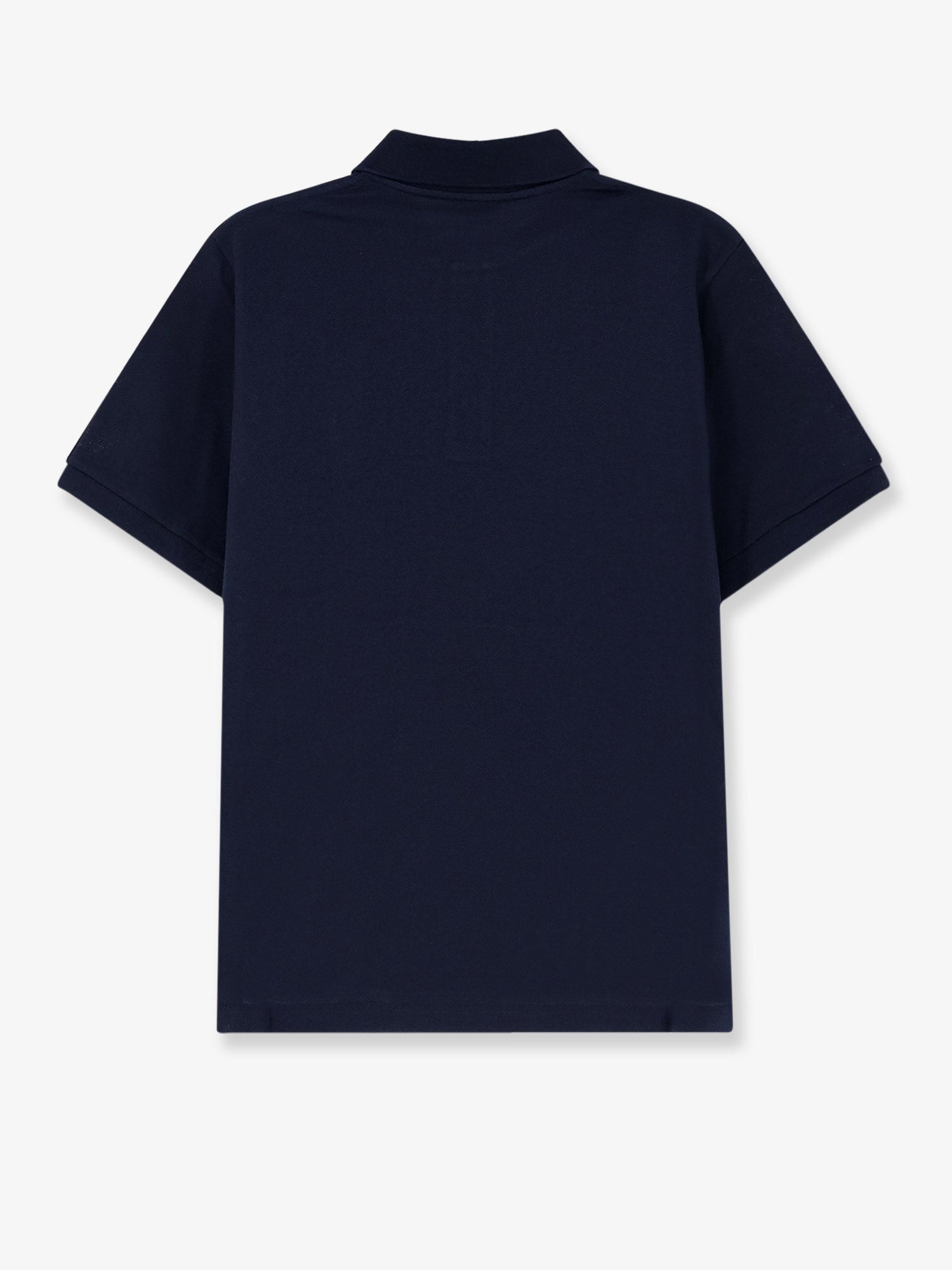 Saint Laurent Piqué Cotton Polo Shirt With Cassandre Embroidery