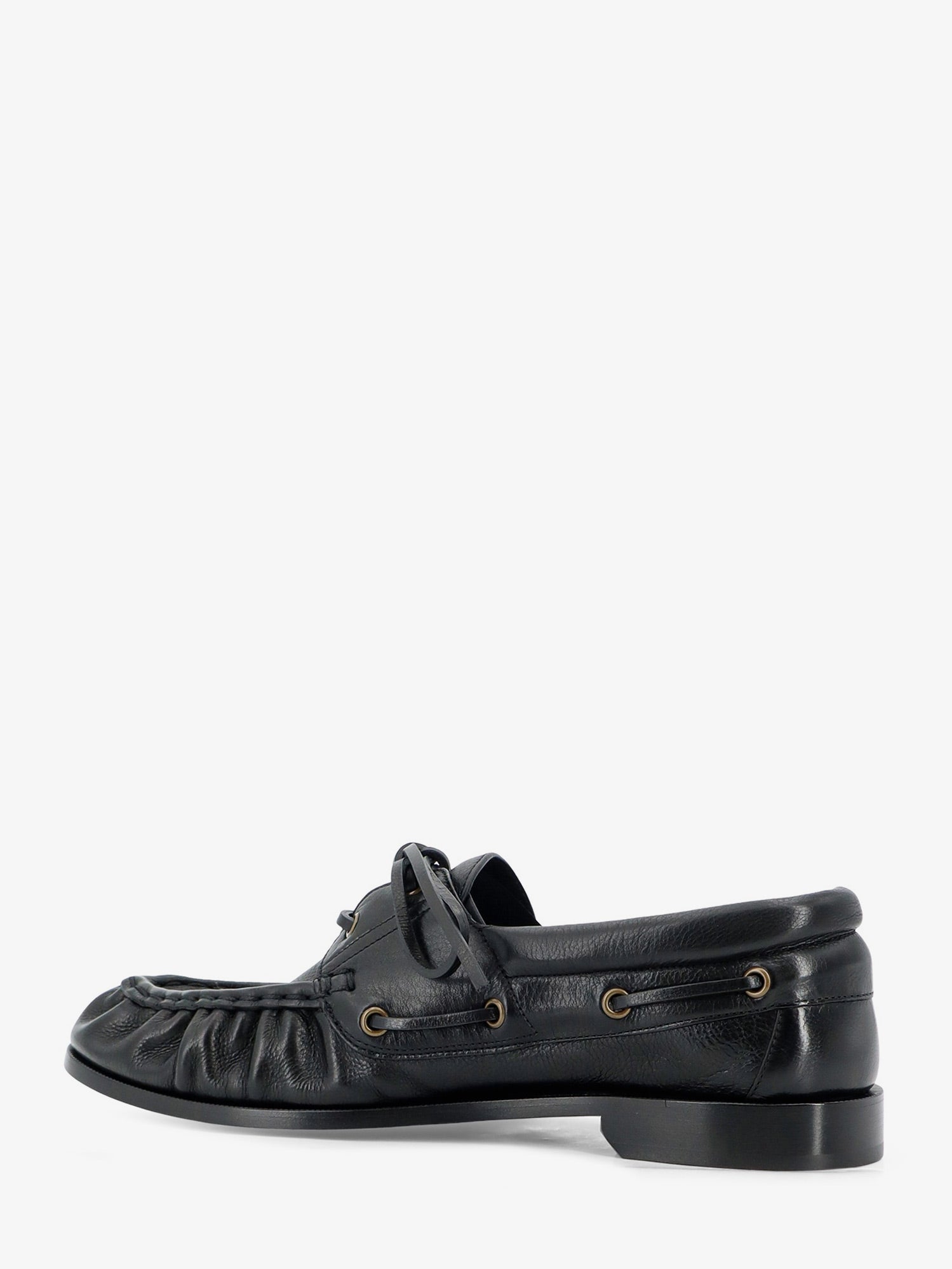 Saint Laurent Le Loafer Bateau Leather Loafers